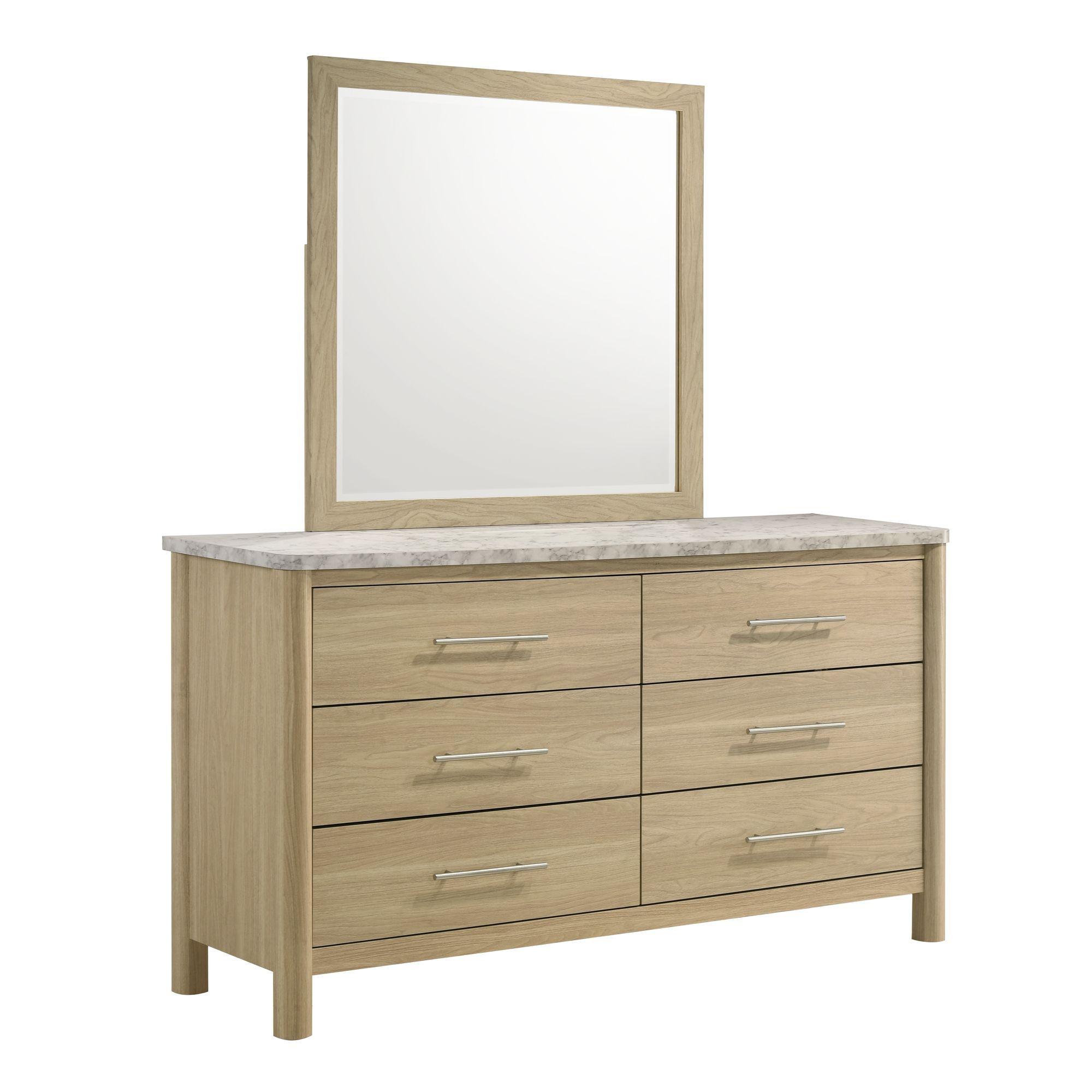 Dresser And Mirror Set