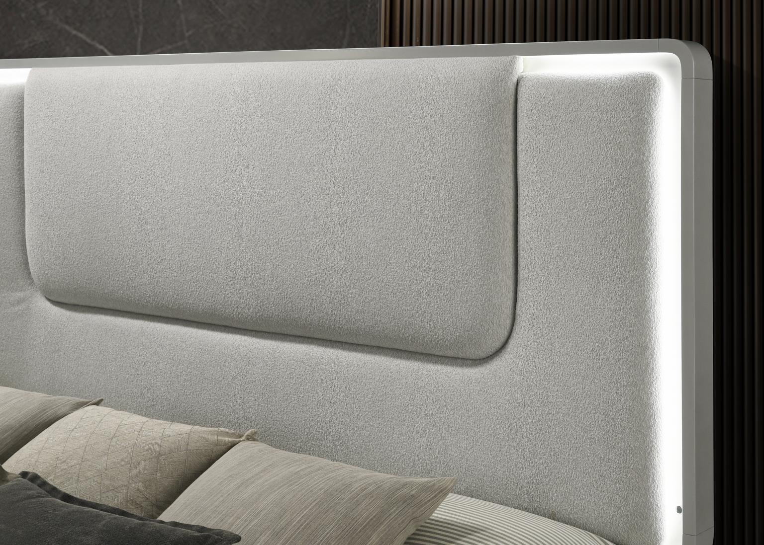 B023 - King Bed - Cool Gray