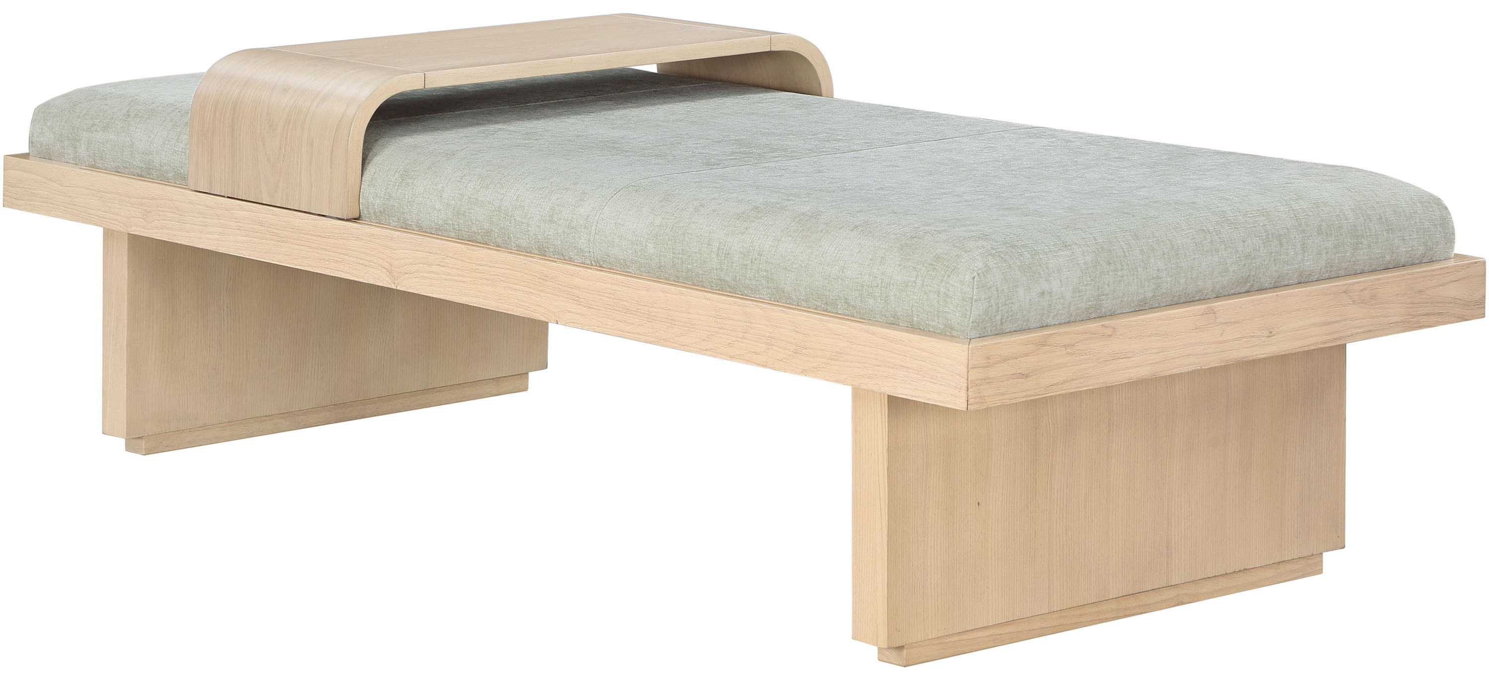 Arlington - Bench - Natural / Mint Green