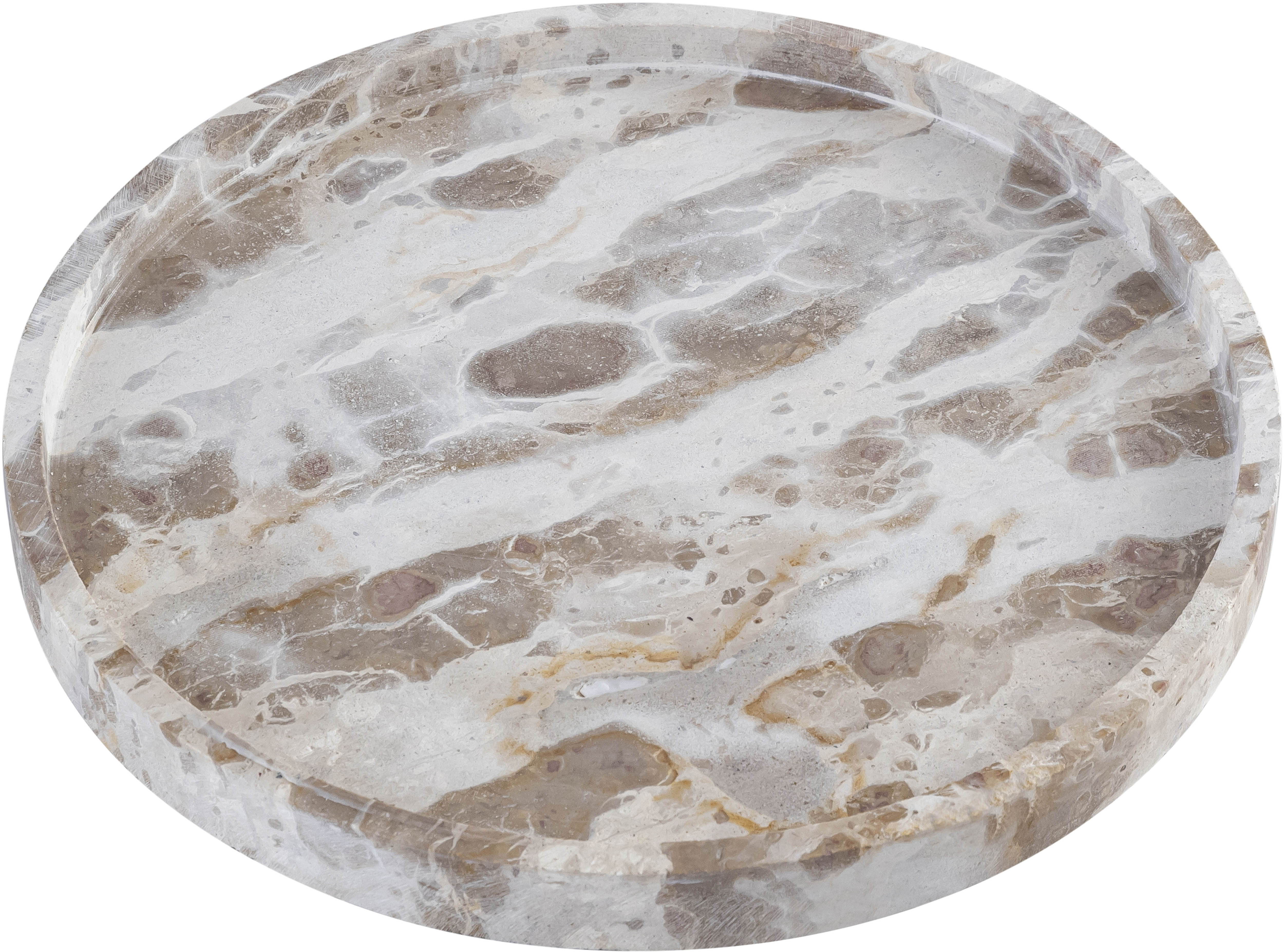 Barletta - Marble Round Tray - Beige