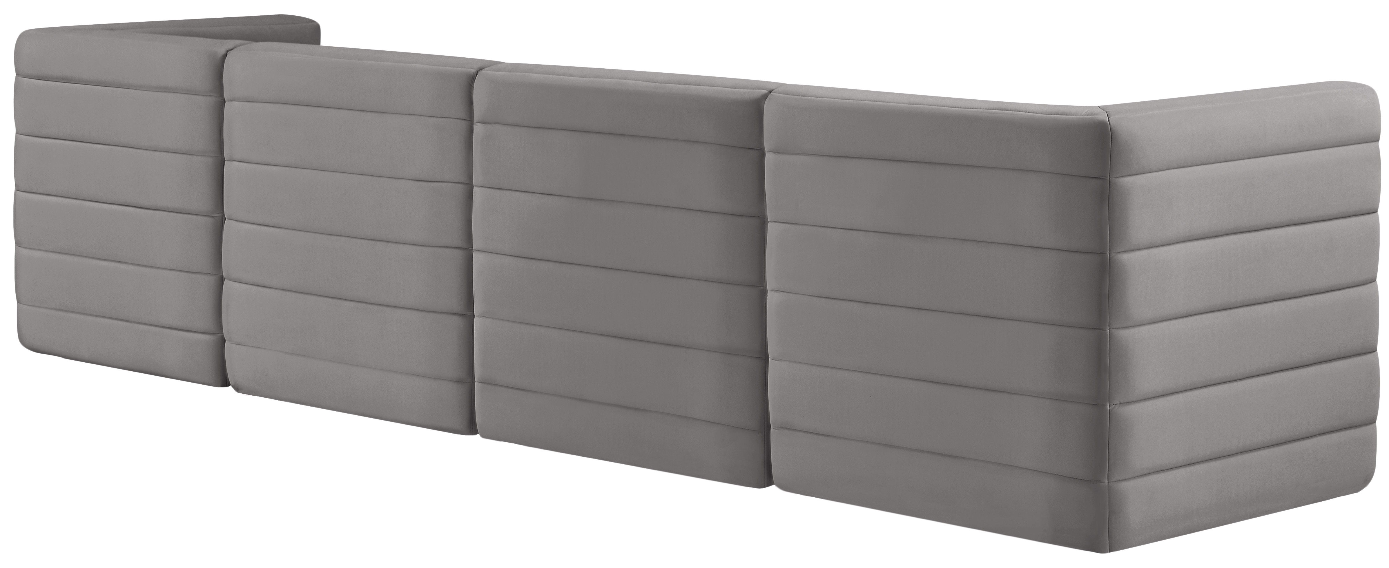 Quincy - 4 Piece Modular Sofa - Gray