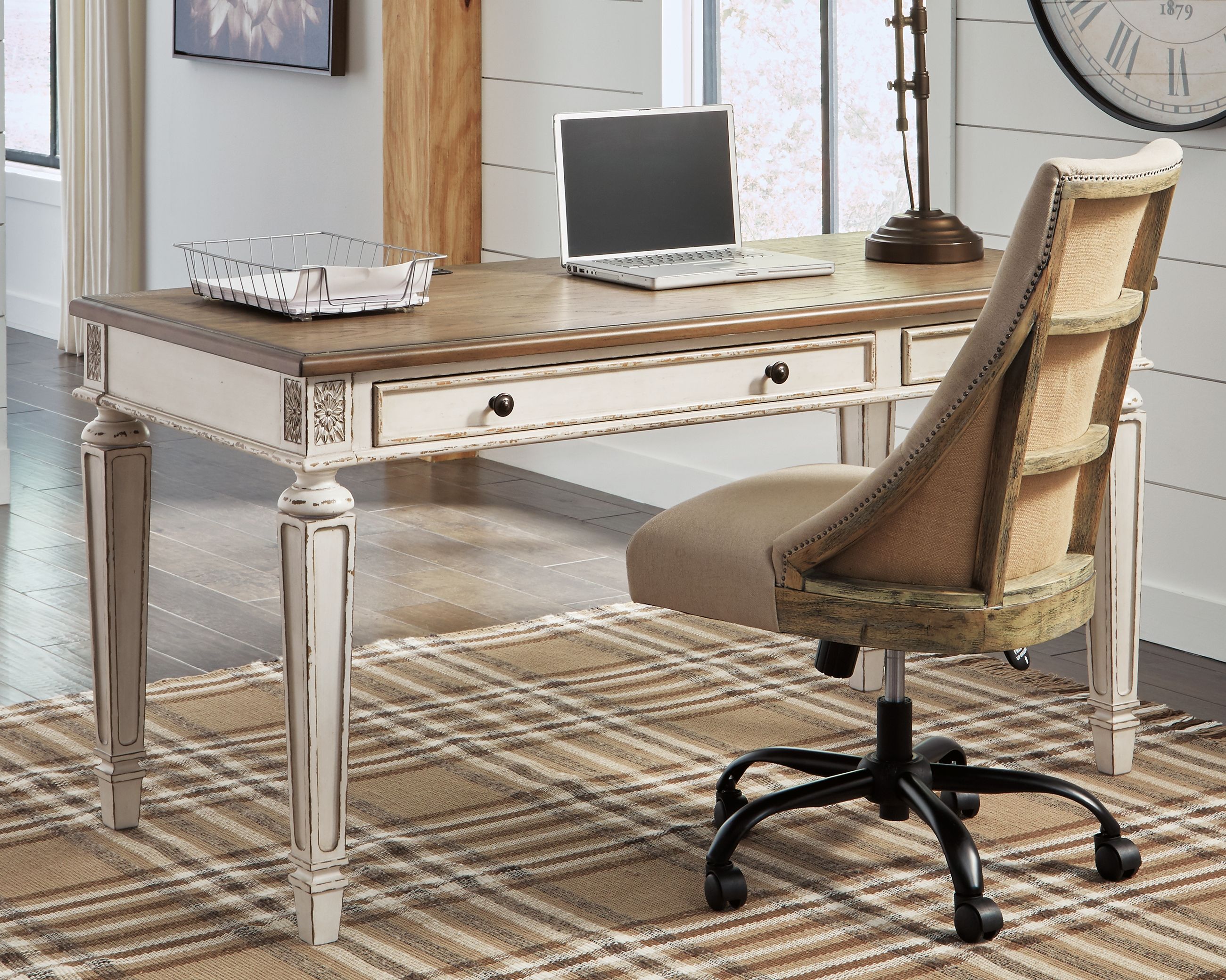 Ashley Furniture Realyn - Home Office Desk - Light Brown - Image 6