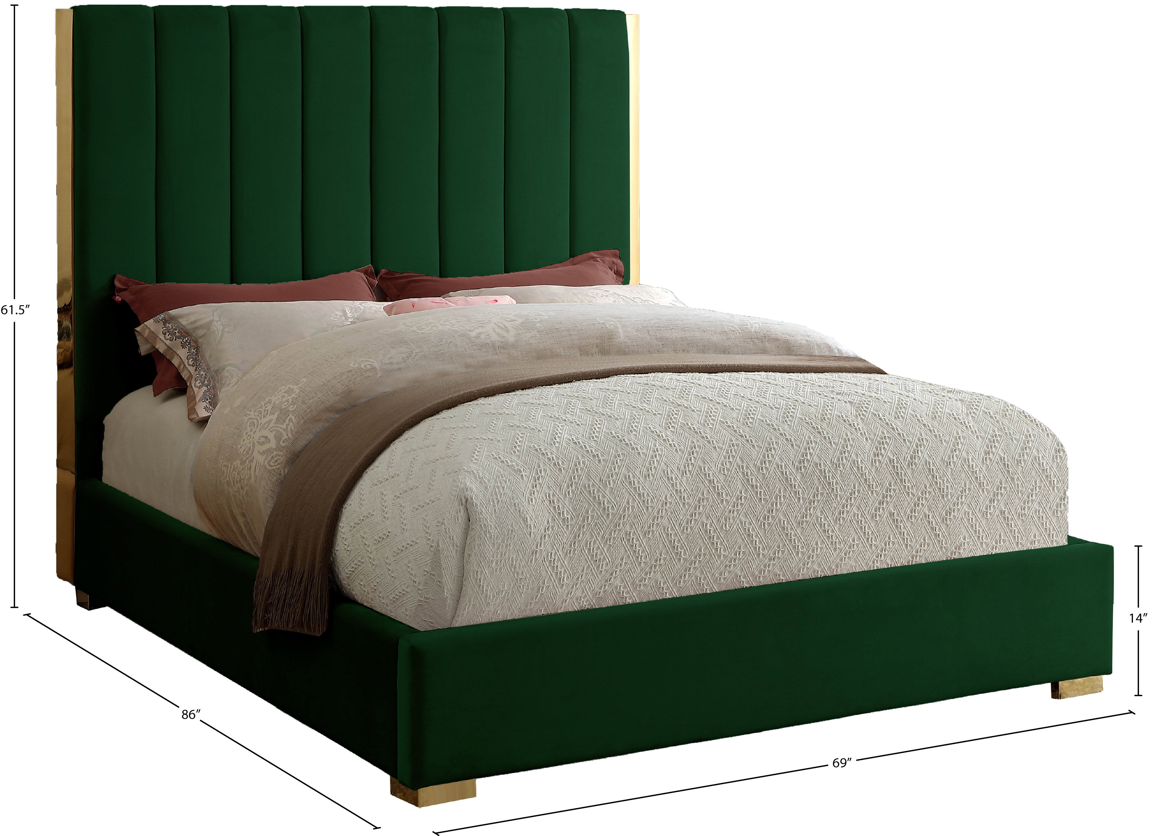 Becca - Queen Bed - Green