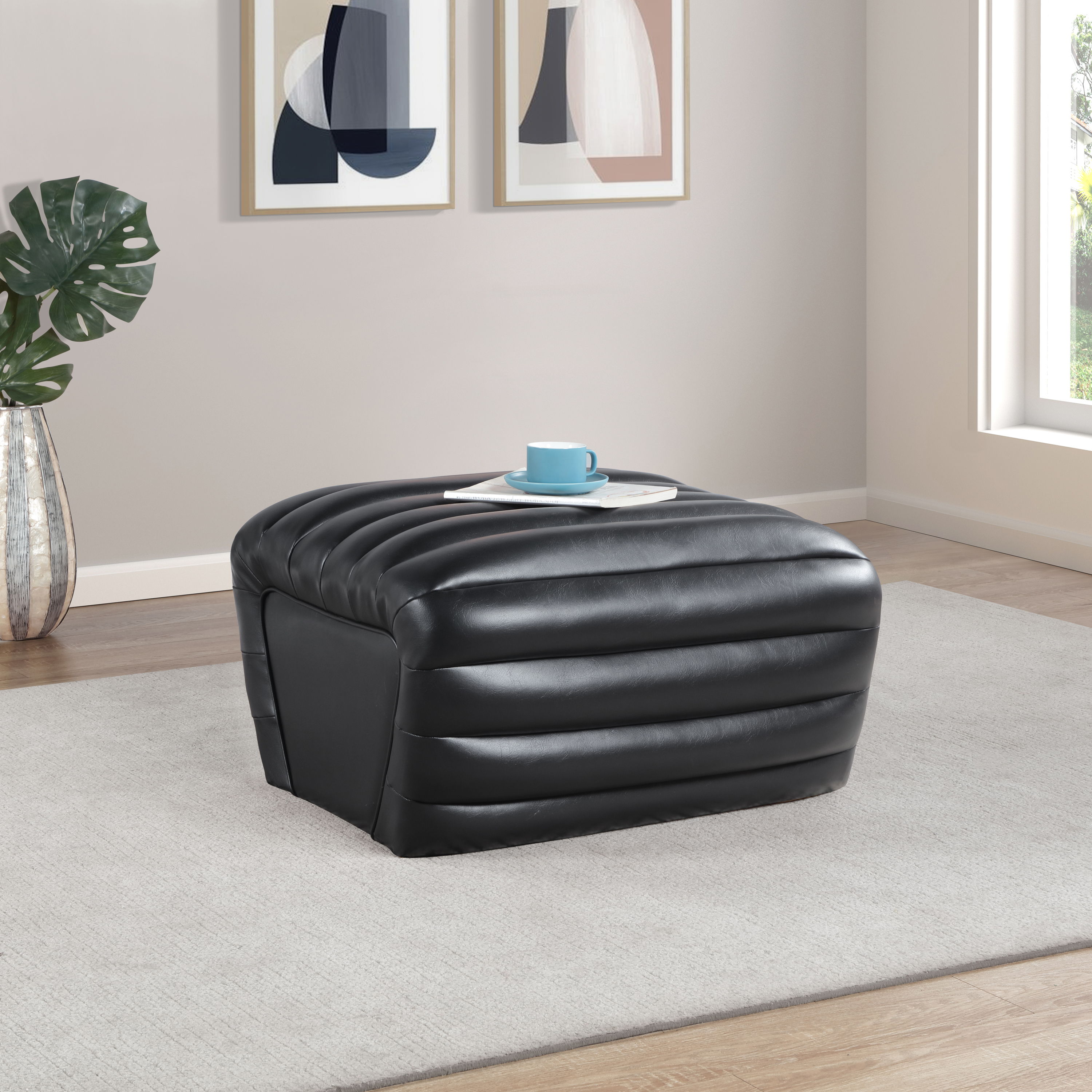 Vega - Ottoman - Black