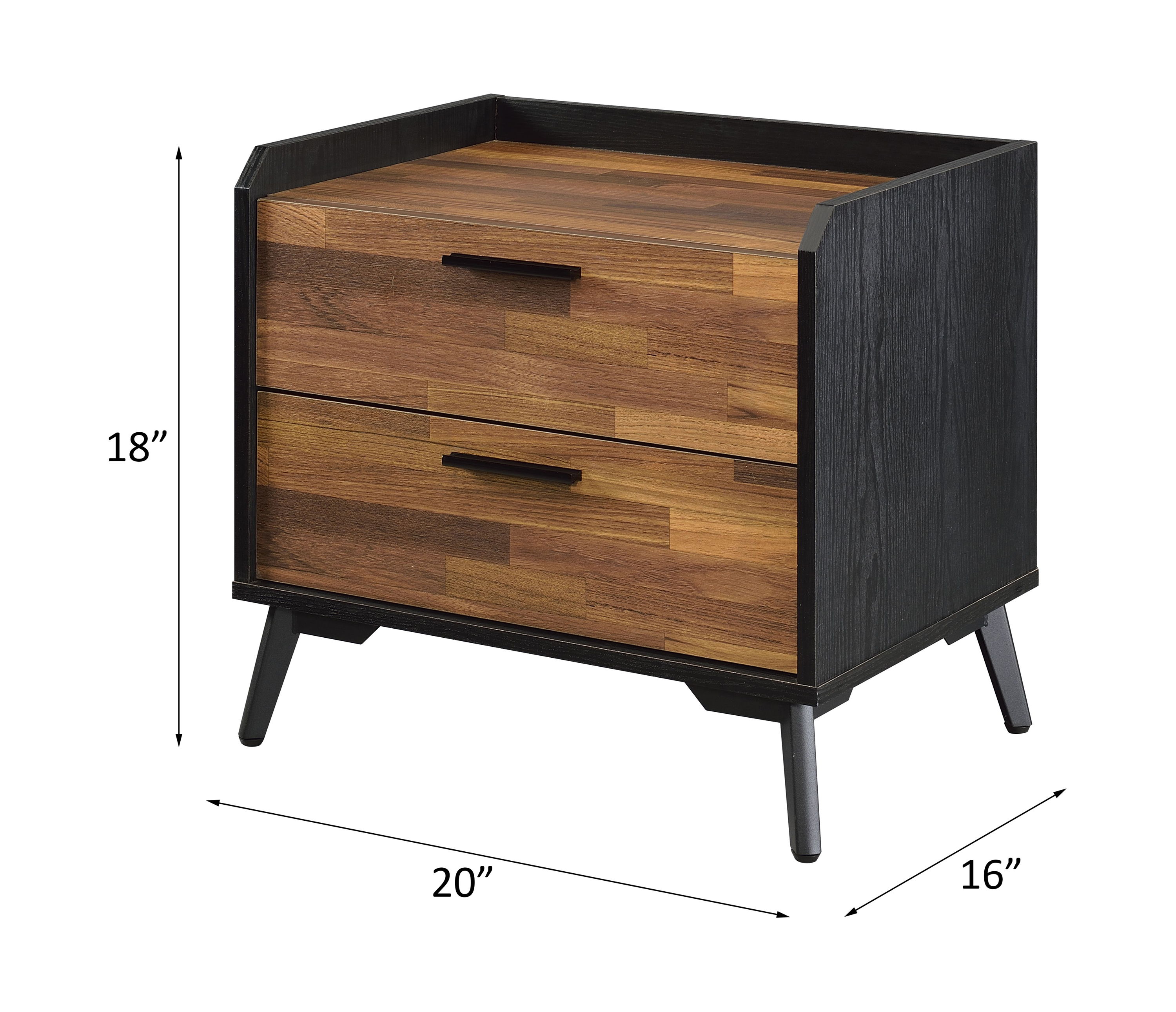 Jiranty - Accent Table - Walnut & Black, dark brown, view 5