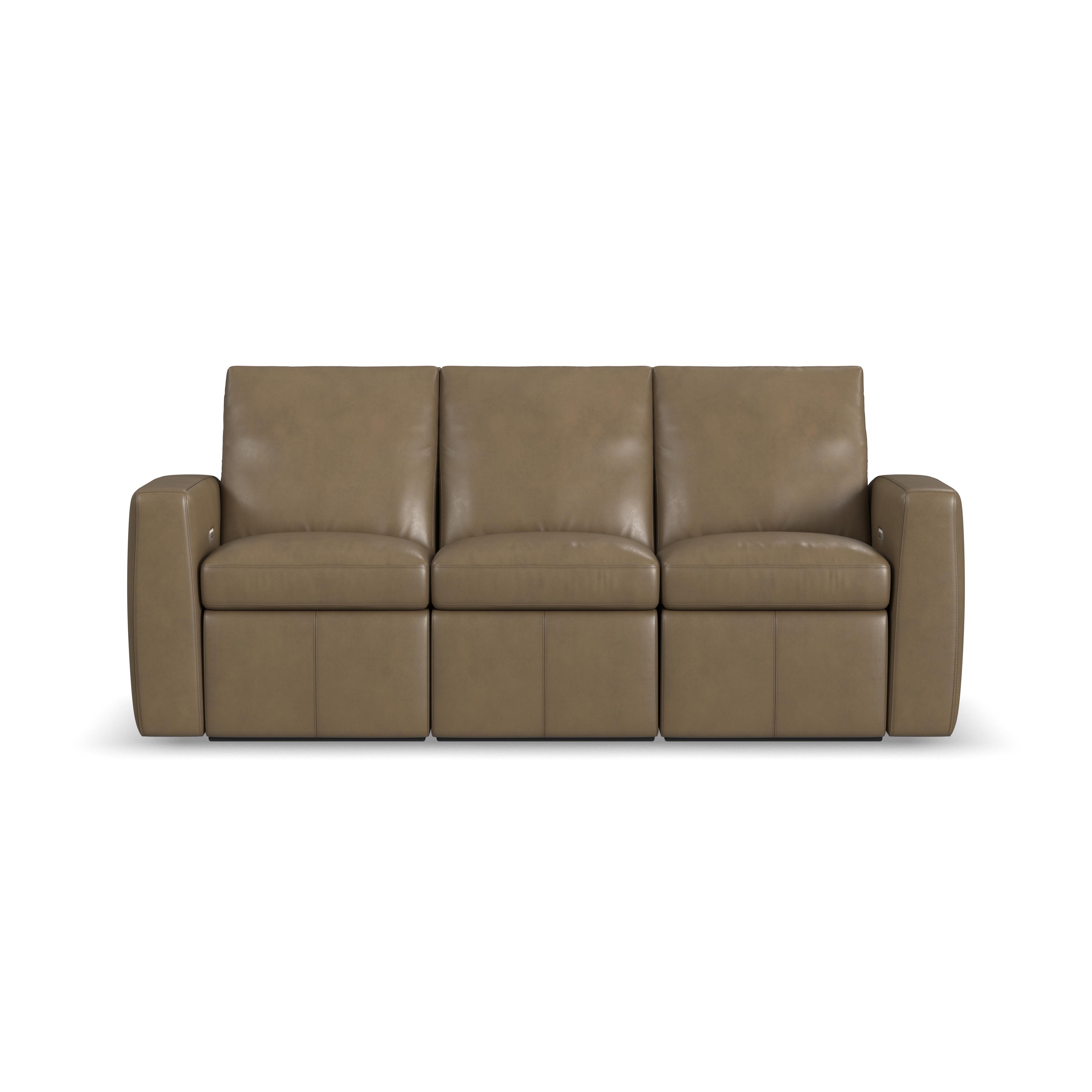 Aria - Power Reclining Sofa - Fawn, light brown, view 2
