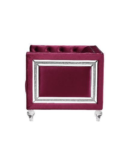 Heibero - Chair (Same Lv01402) - Burgundy Velvet, purple, view 6