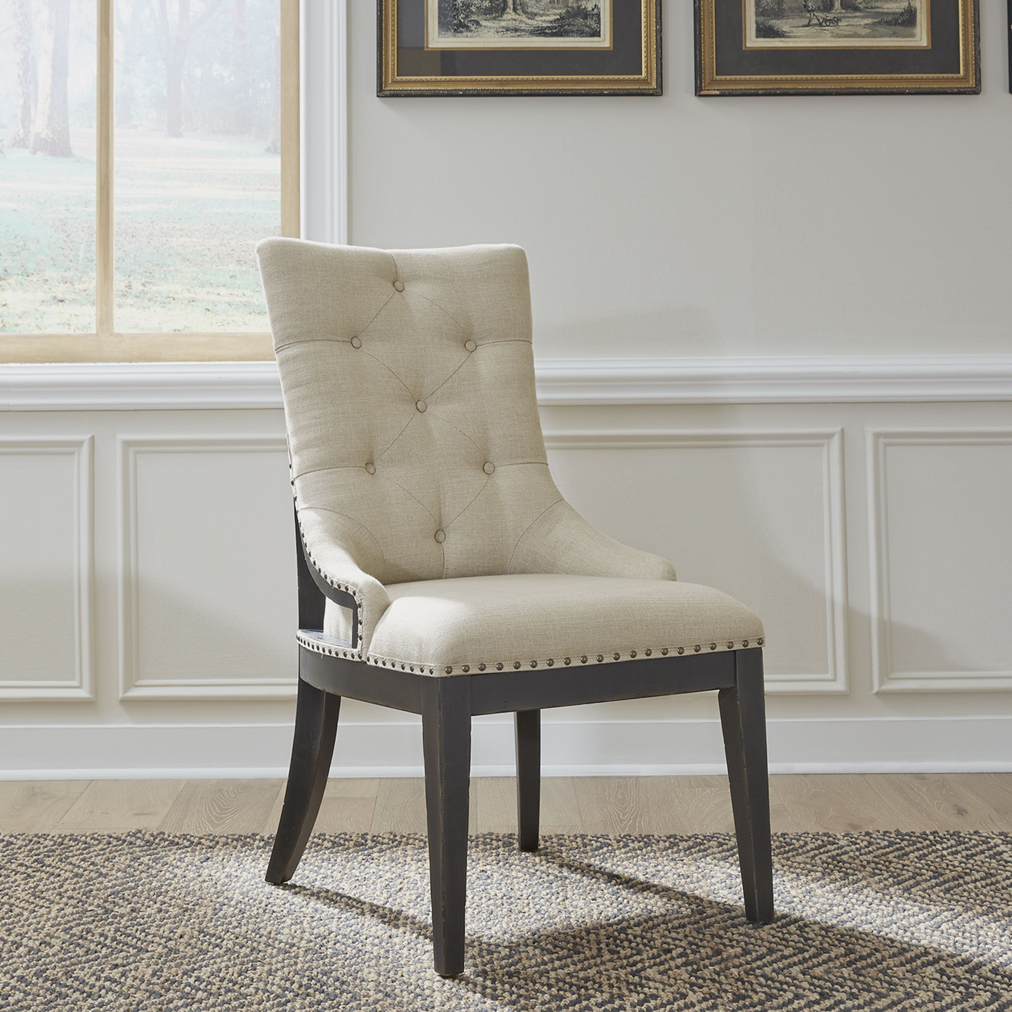 Liberty Furniture Americana Farmhouse - Upholstered Shelter Side Chair