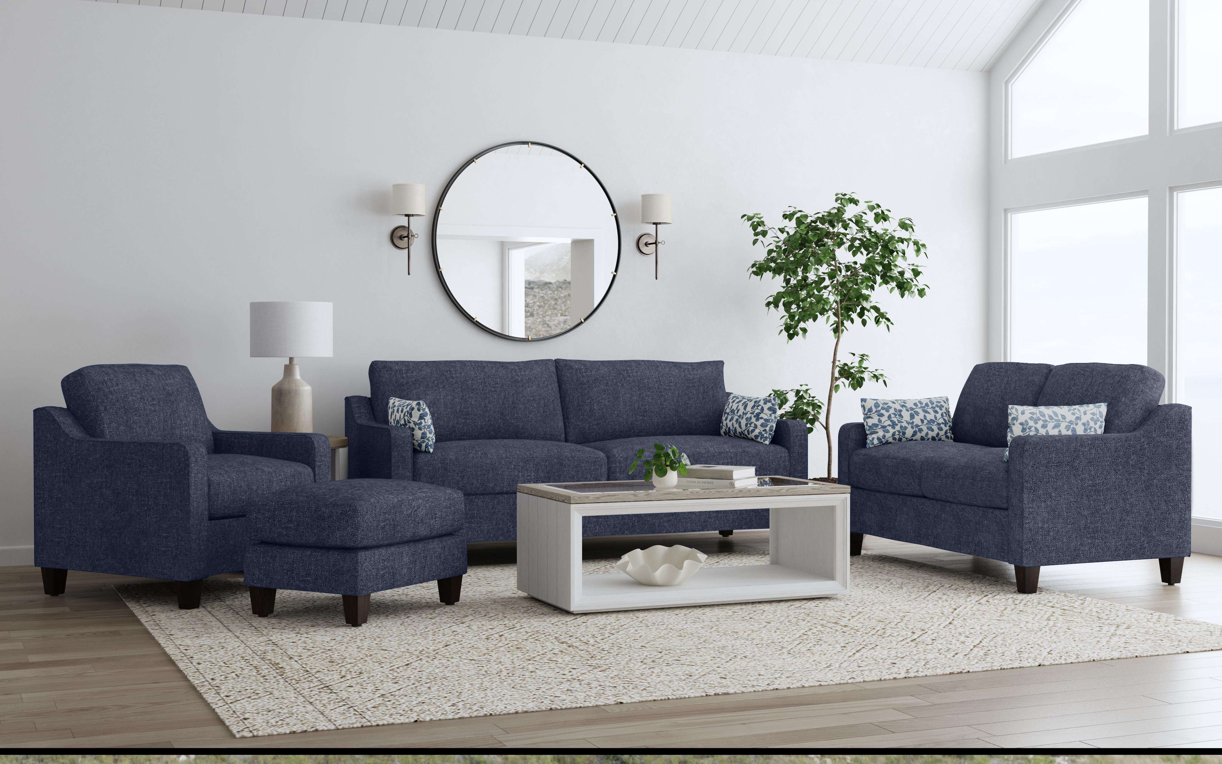 Drew - Fabric Sofa, dark gray, view 8