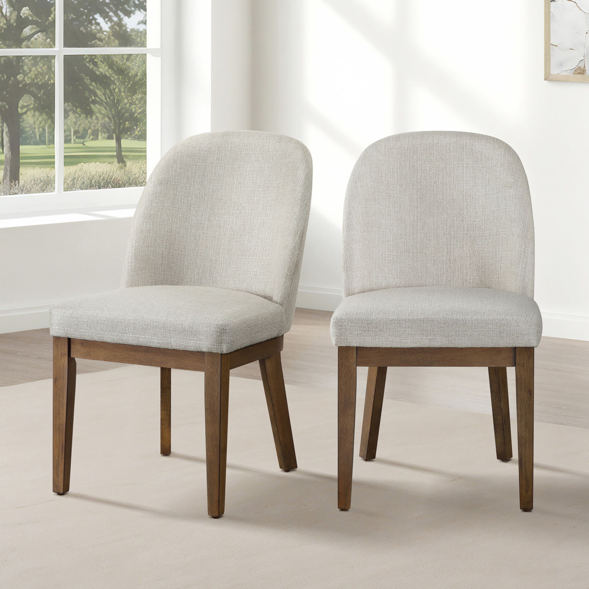 Phoenix - Dining Chair (Set of 2) - Chestnut, light brown