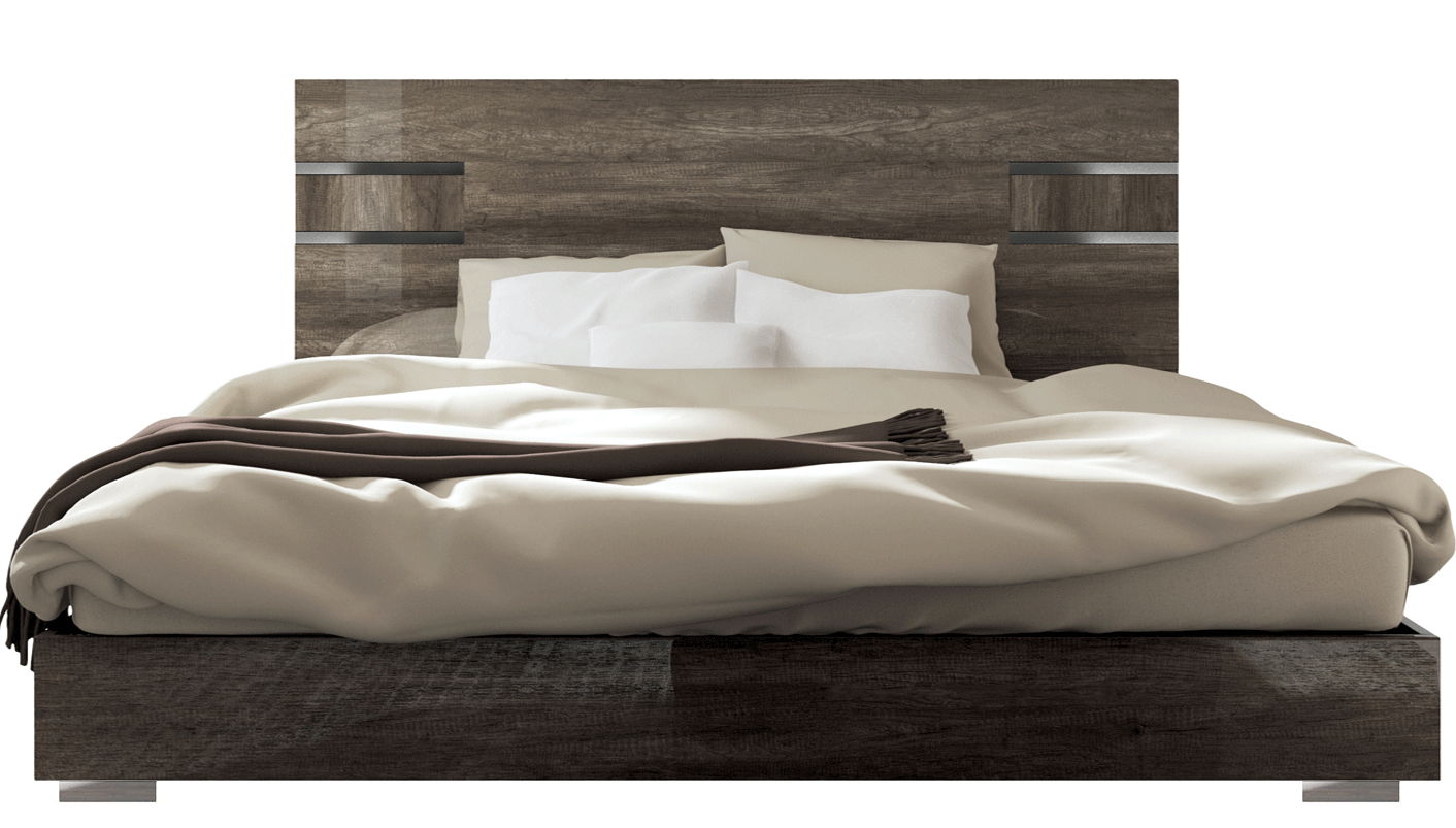 Kamea - King Size Bed - Vintage Oak