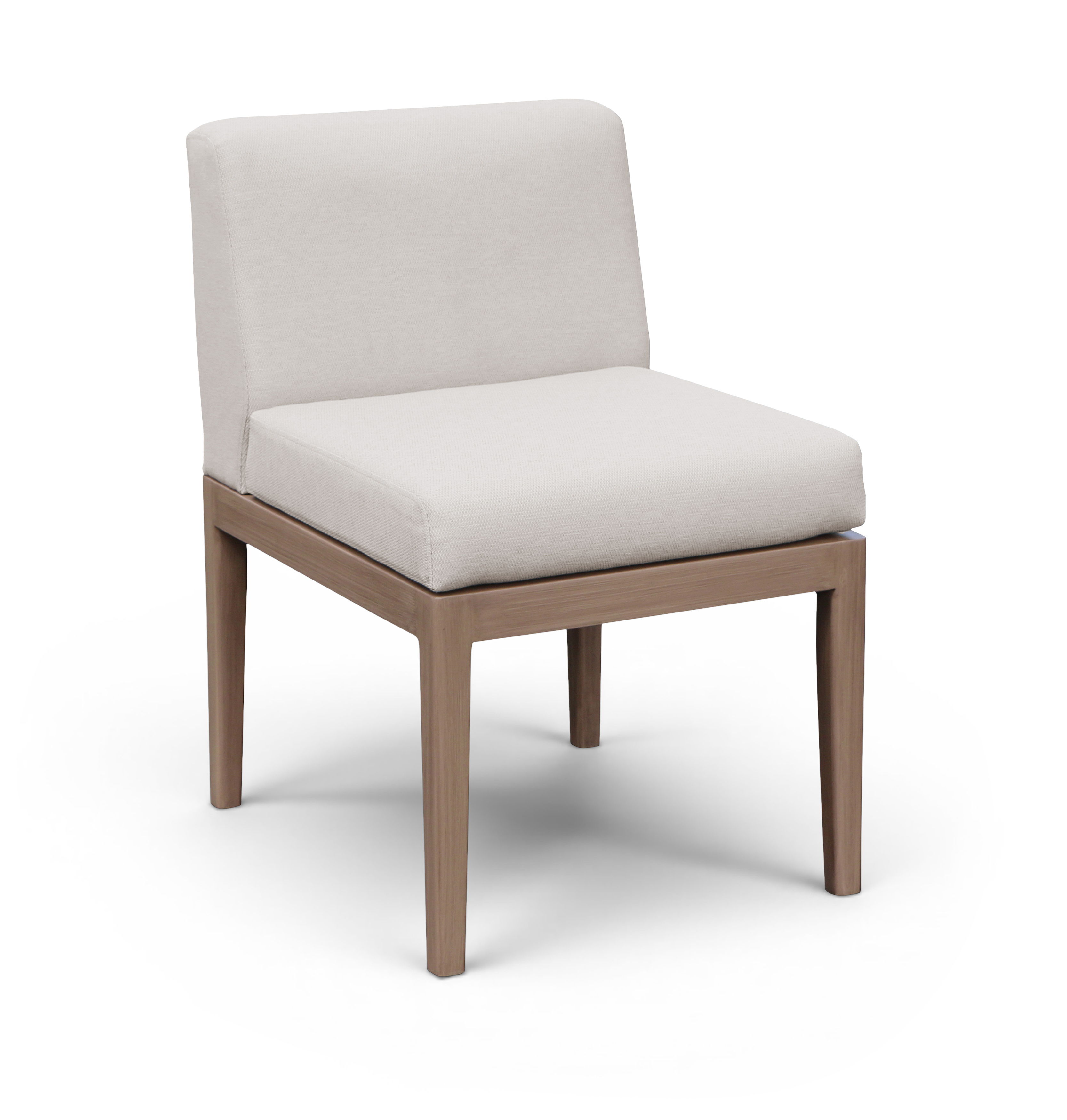 Solace - Olefin Performance Fabric Outdoor Patio Dining Side Chair - Cream