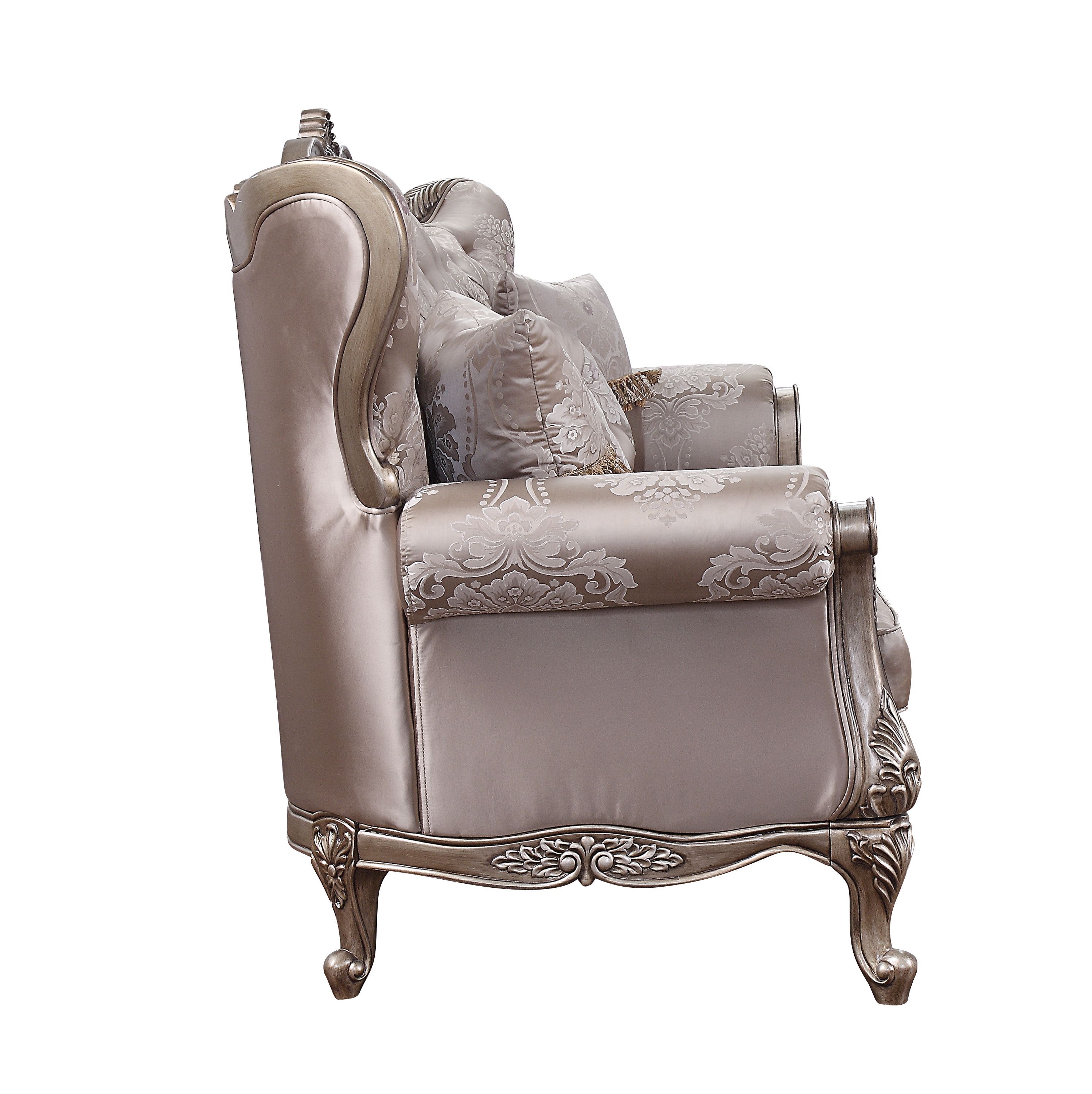 Jayceon - Sofa With 5 Pillows - Fabric & Champagne, beige, view 5