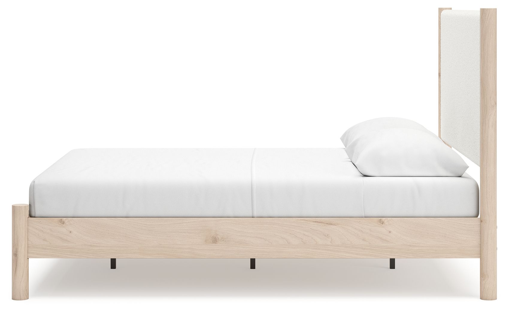 Ashley Furniture Cadmori - Queen Upholstered Panel Bed - Two-tone - Image 7