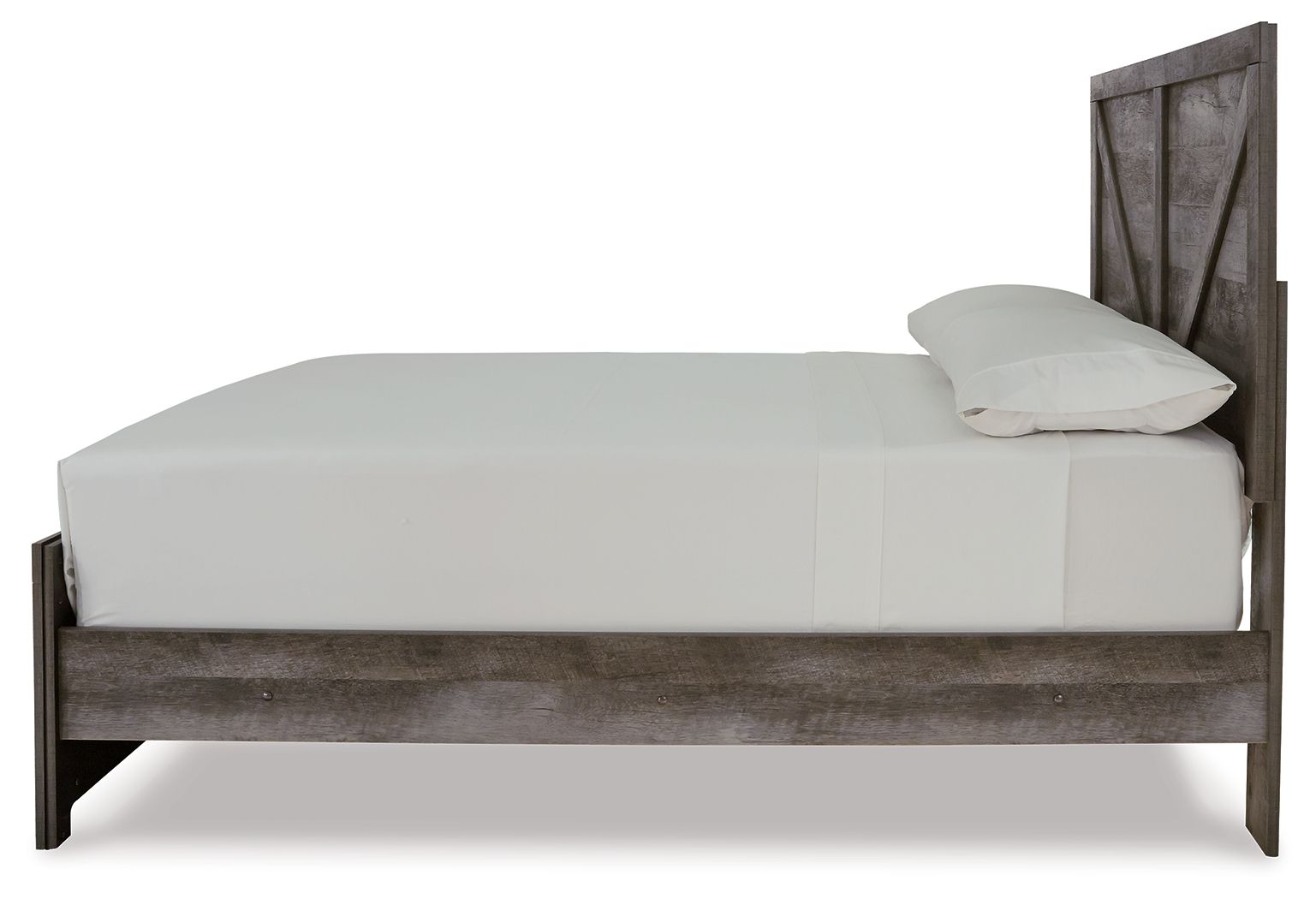 Ashley Furniture Wynnlow - Full Crossbuck Panel Bed - Gray - Image 7