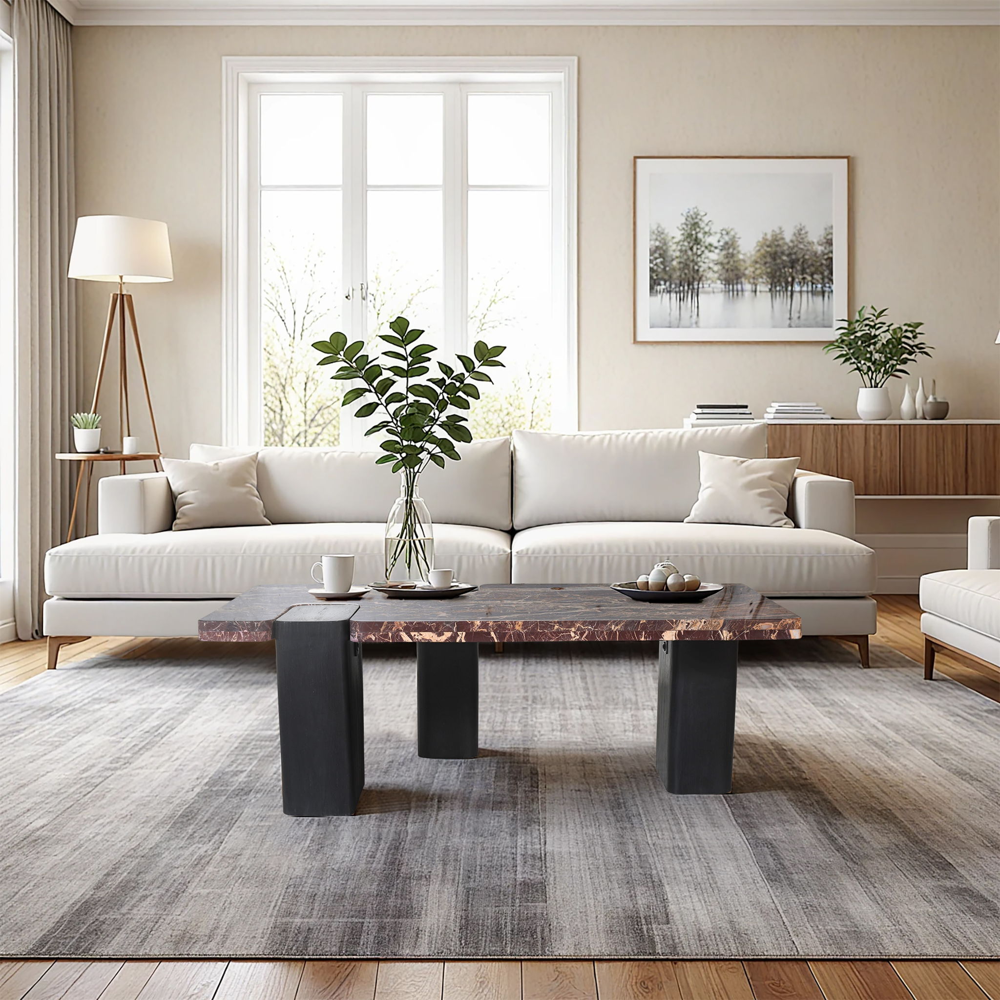 Ravenna - Coffee Table - Burgundy