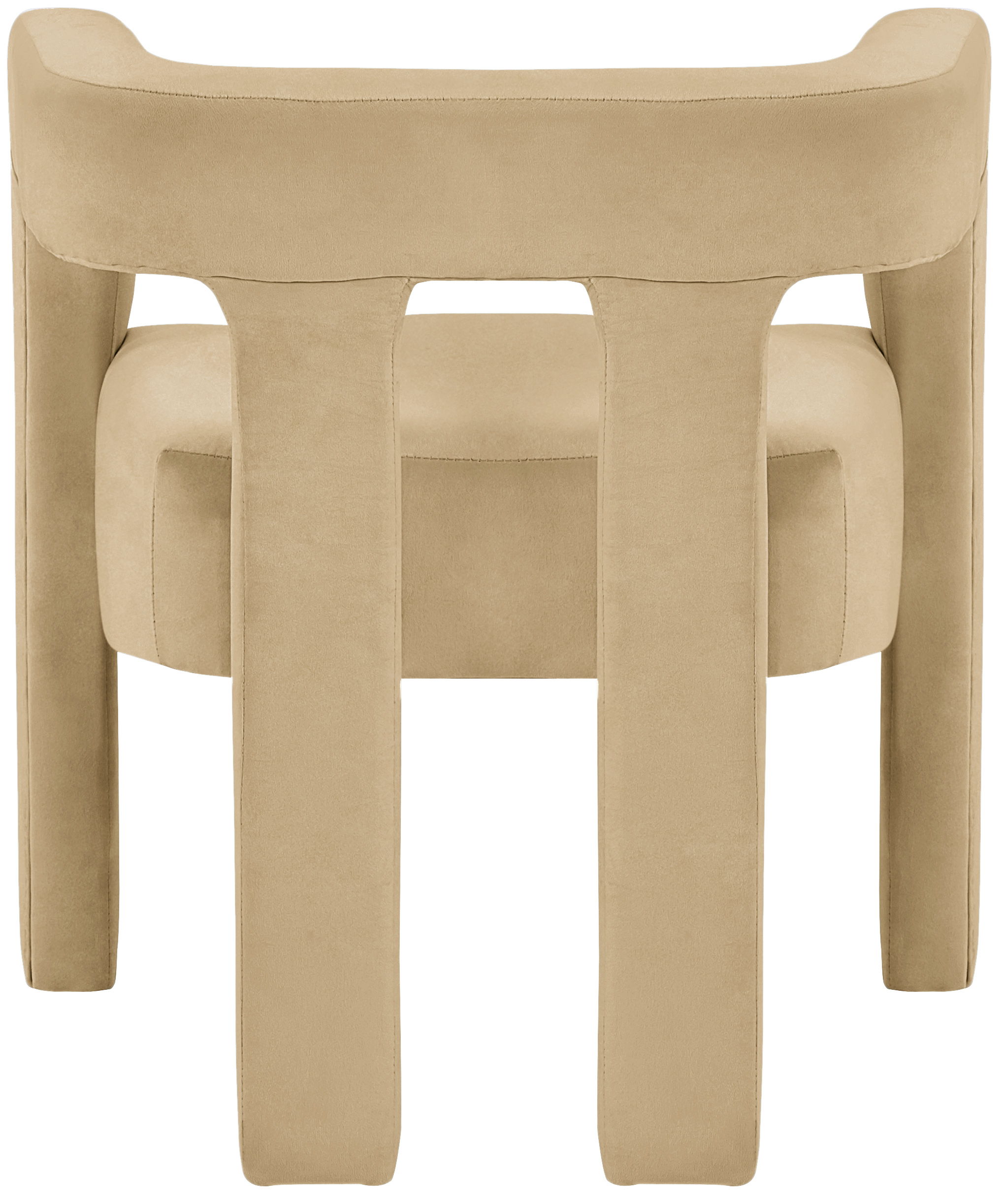 Athena - Velvet Dining Chair - Camel