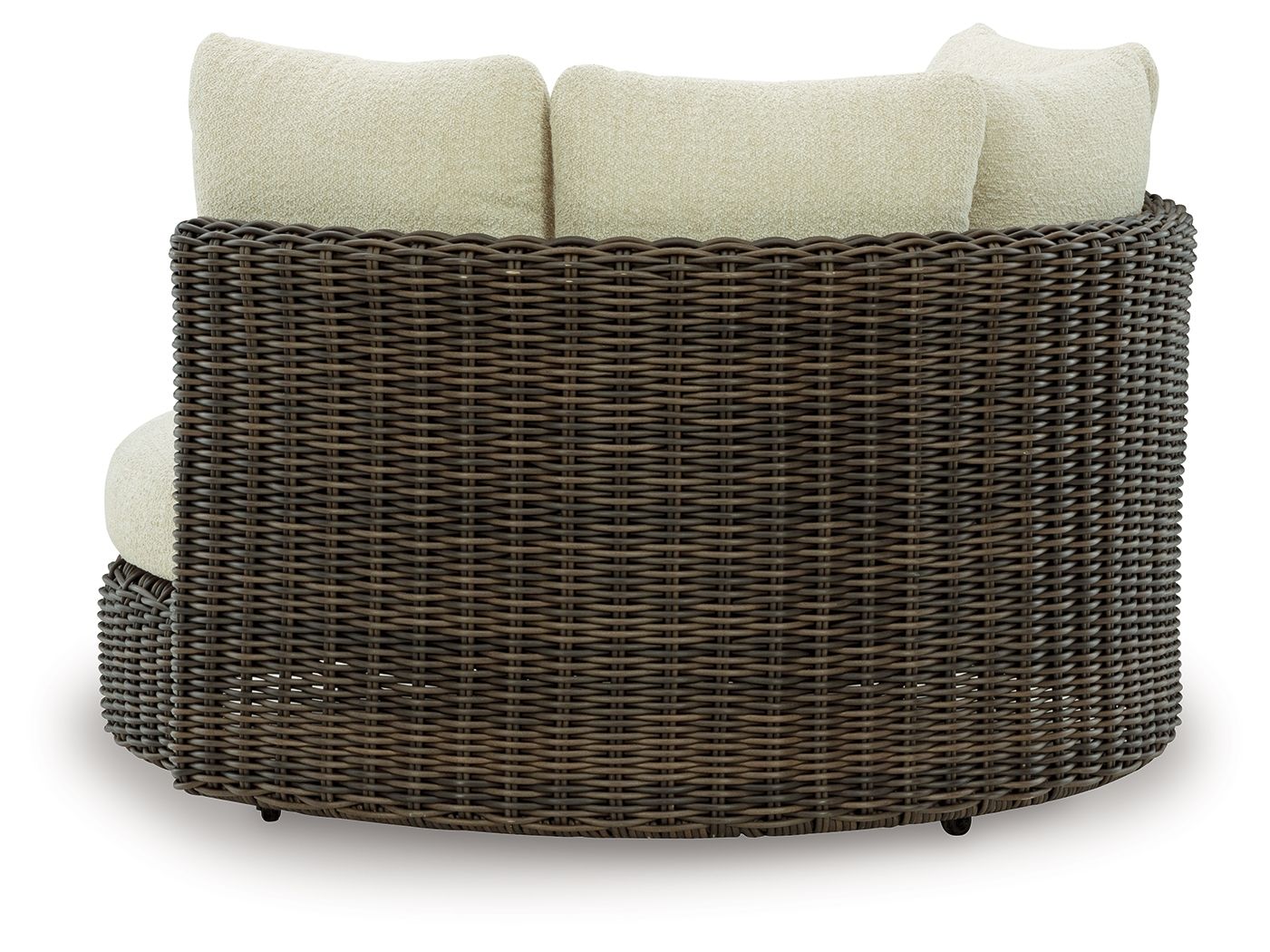 Ashley Furniture Kimora - Swivel Lounge Chair With Cushion - Beige / Dark Brown - Image 4