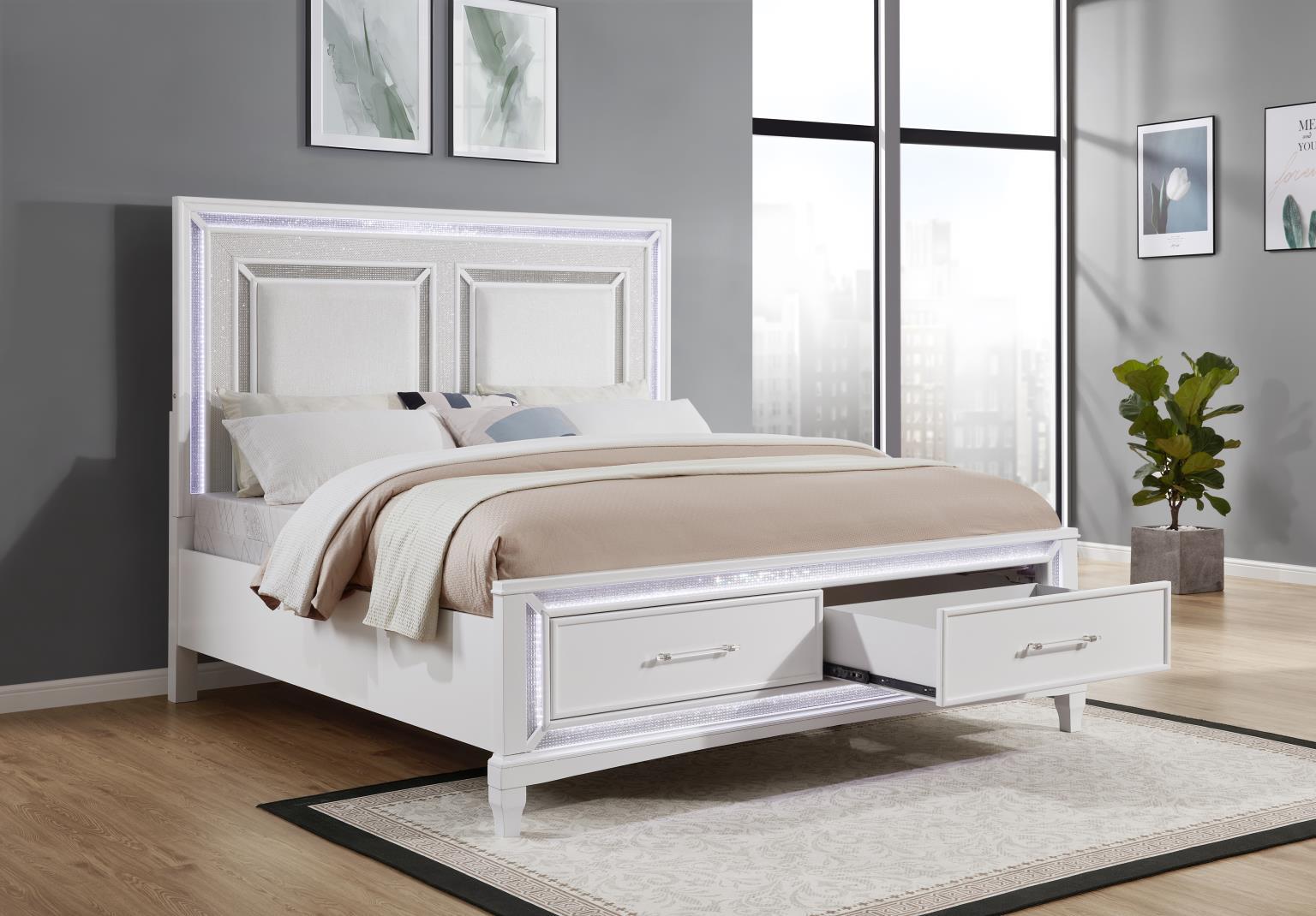 LED Queen Bed