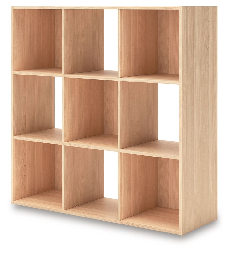 Ashley Furniture Piperton - Nine Cube Organizer - Tan - Image 4