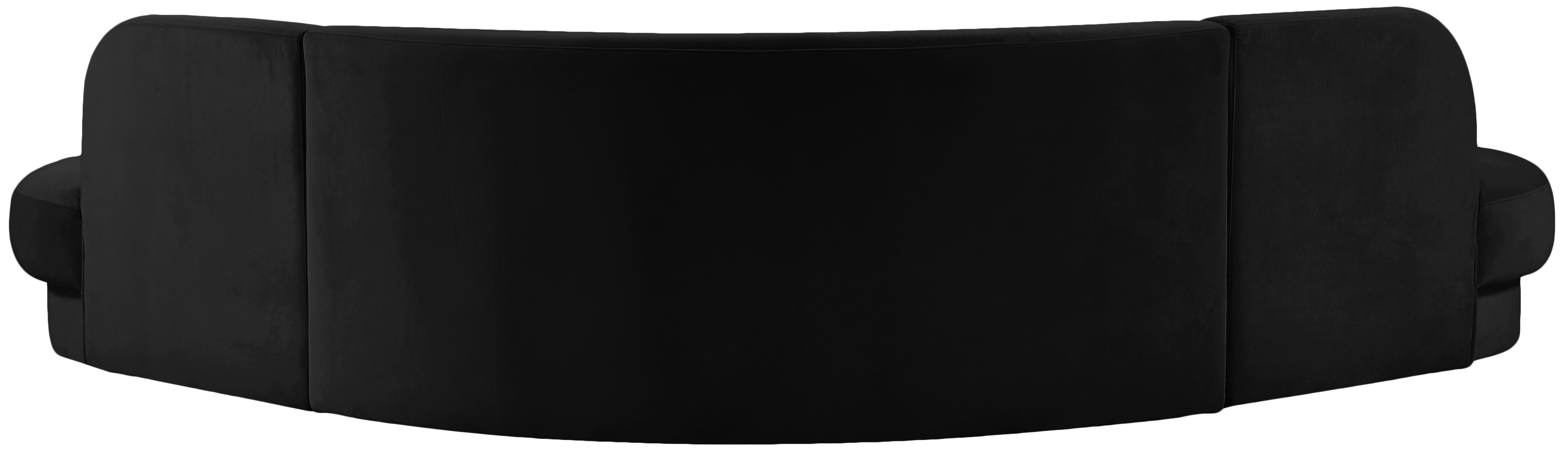 Rosa - 3 Piece Sectional - Black