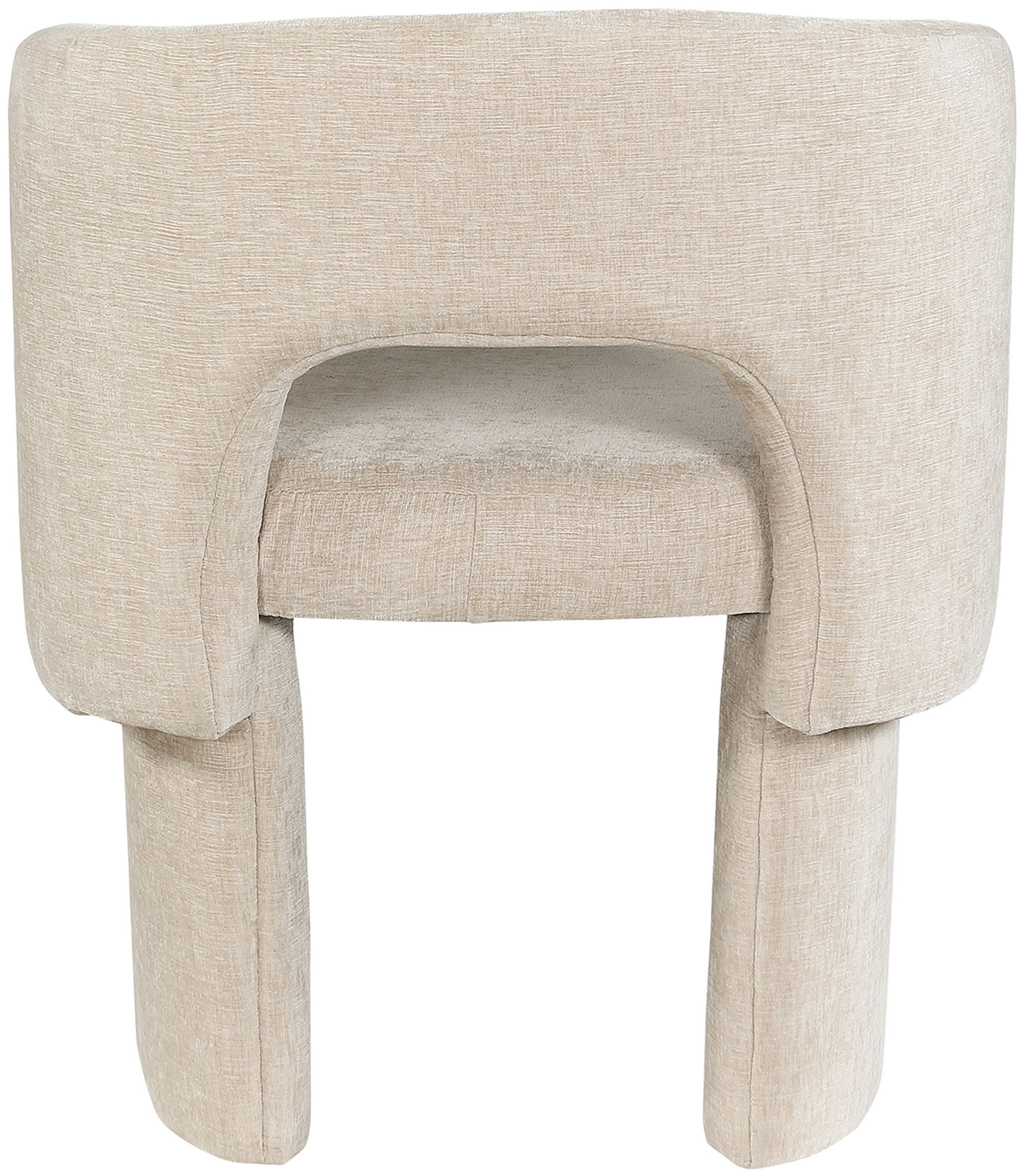 Emmet - Chenille Dining Chair / Accent Chair - Beige
