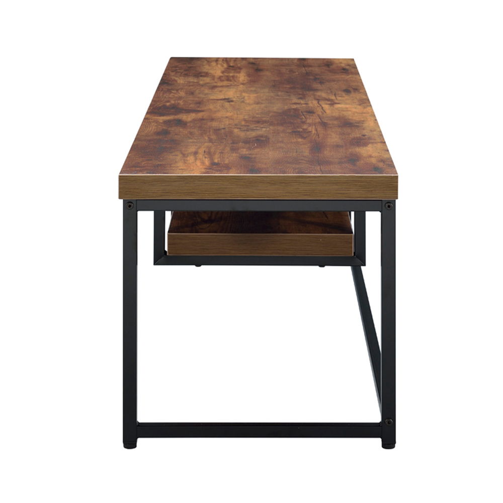 Bob - 16" TV Stand - Weathered Oak & Black Metal, light brown, view 4