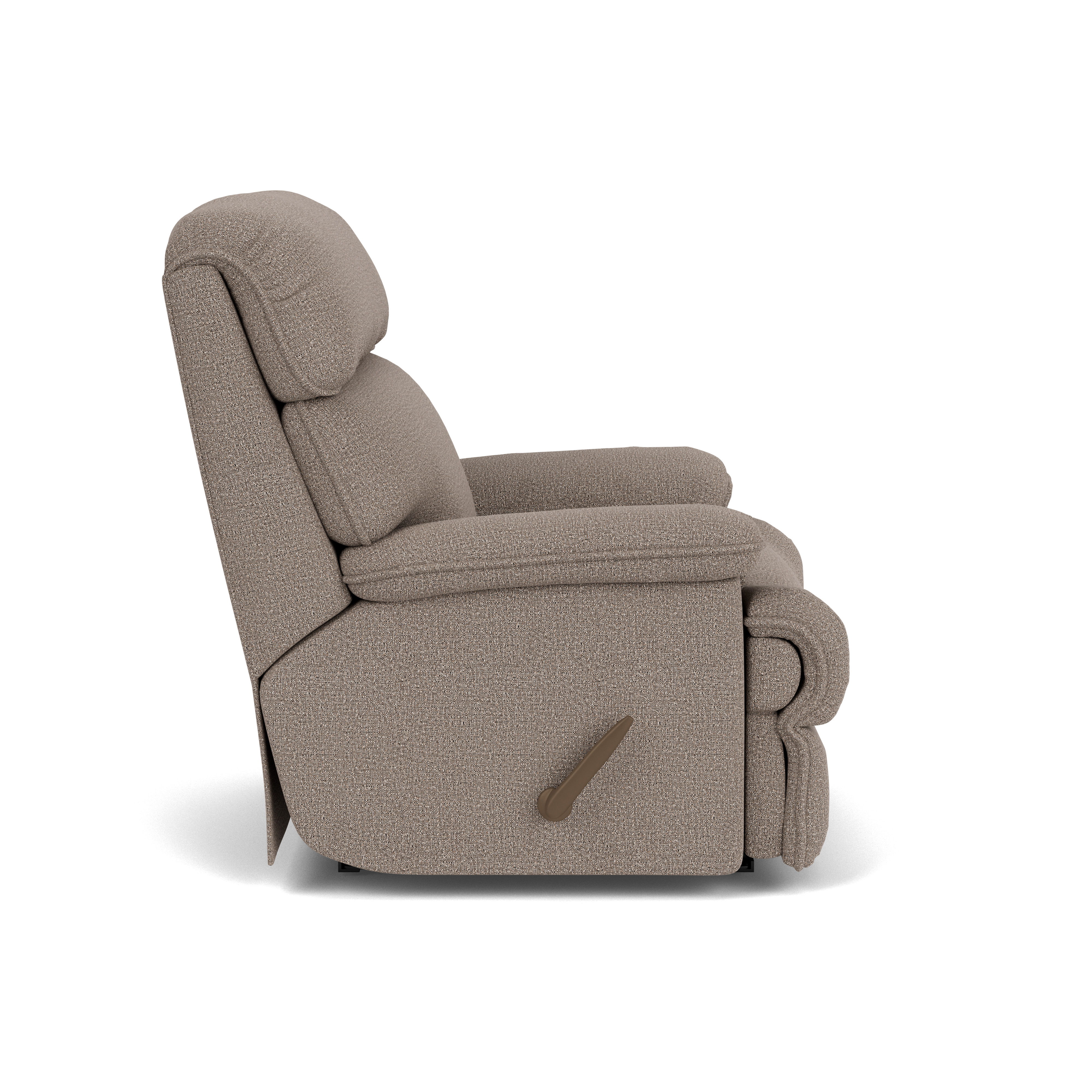 Geneva - Transitional Fabric Recliner, dark gray, view 6