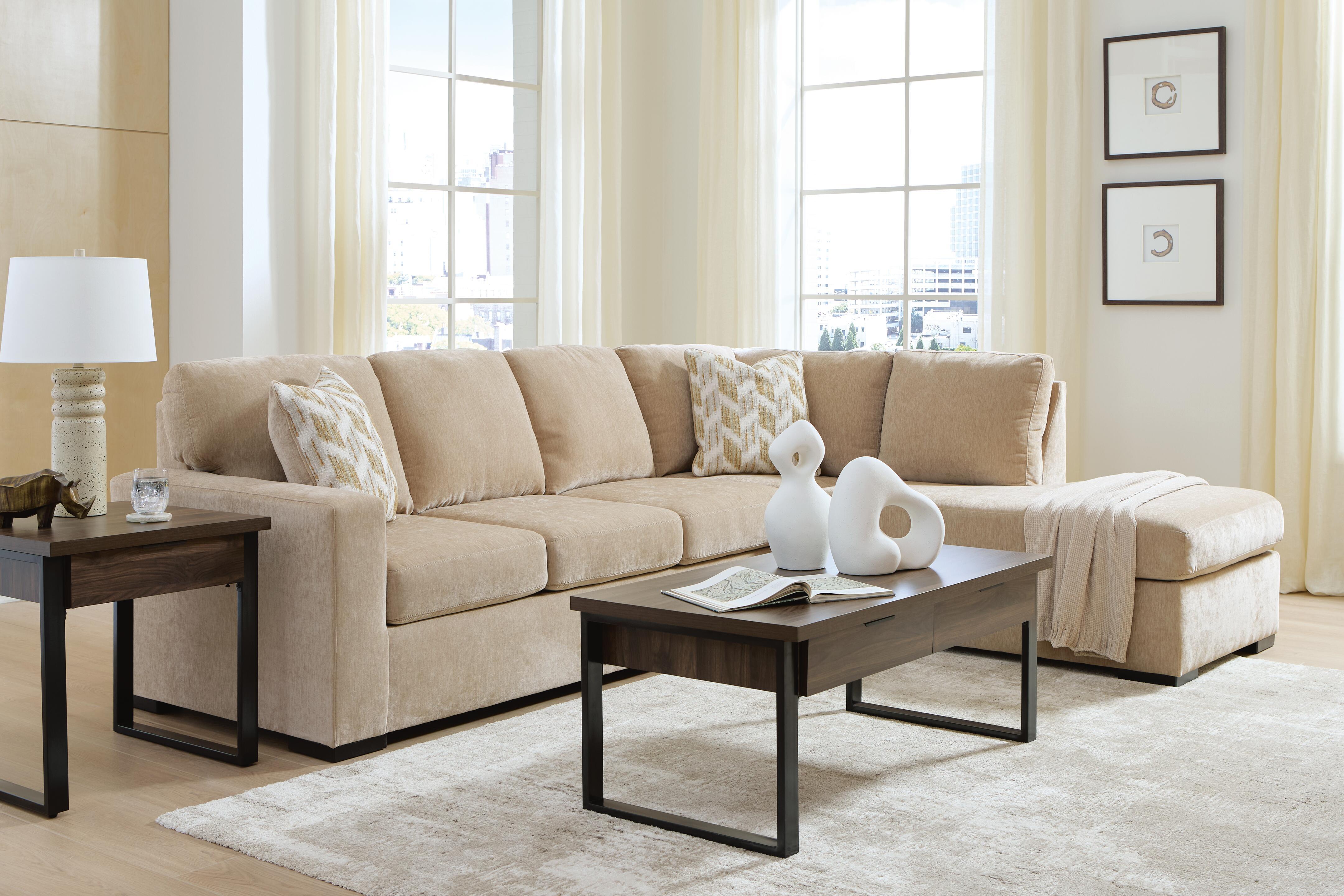 Ashley Furniture Bridgepoint - 2-Piece Sectional With RAF Corner Chaise - Almond - Image 3