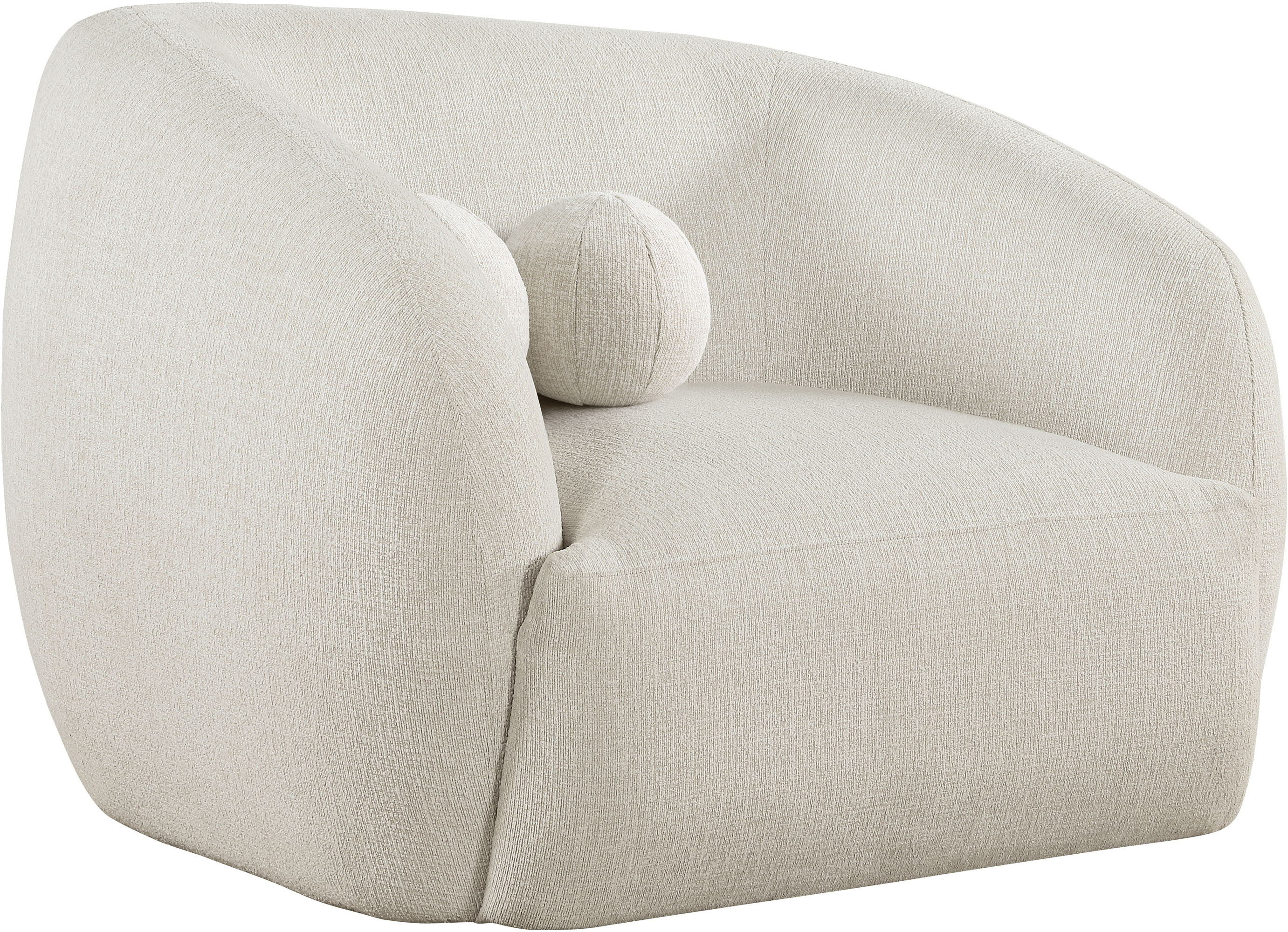 Elowen - Fabric Upholstered Chair - Cream