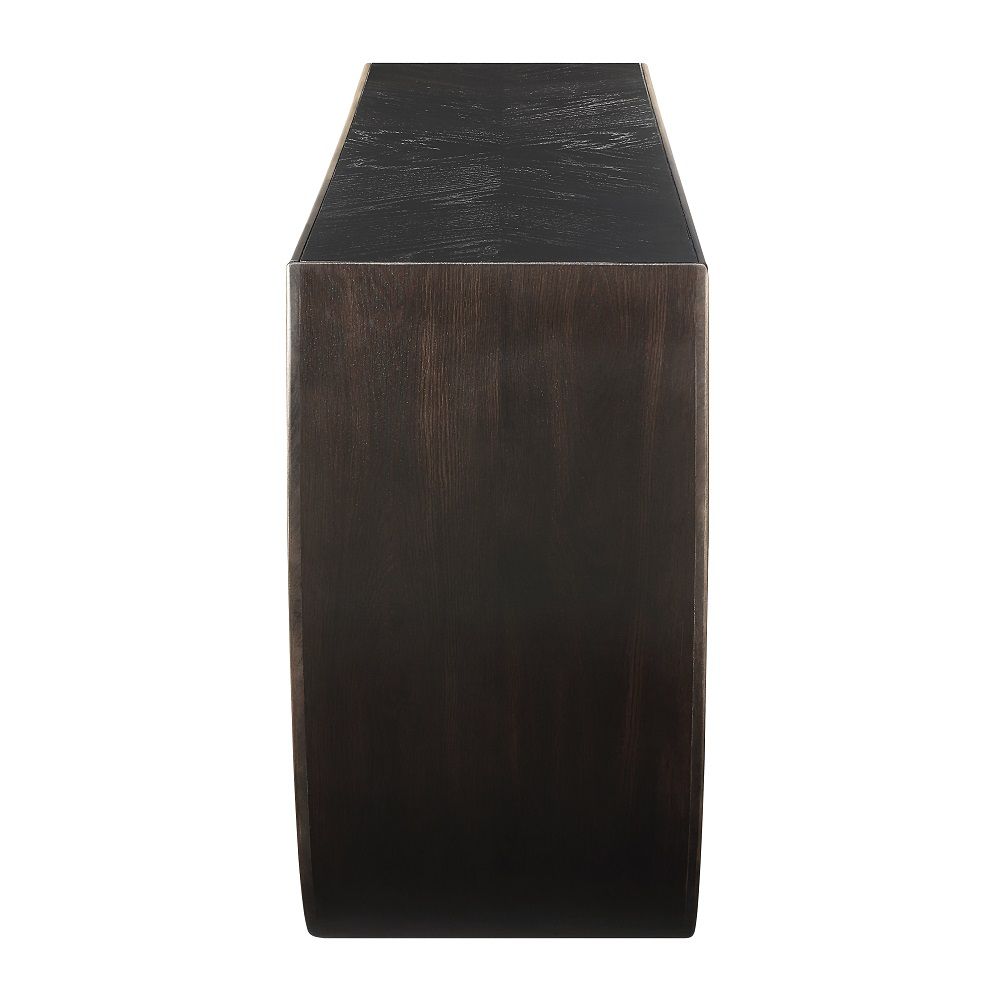 Maceo - Console Table - Black & Gold, black, view 3