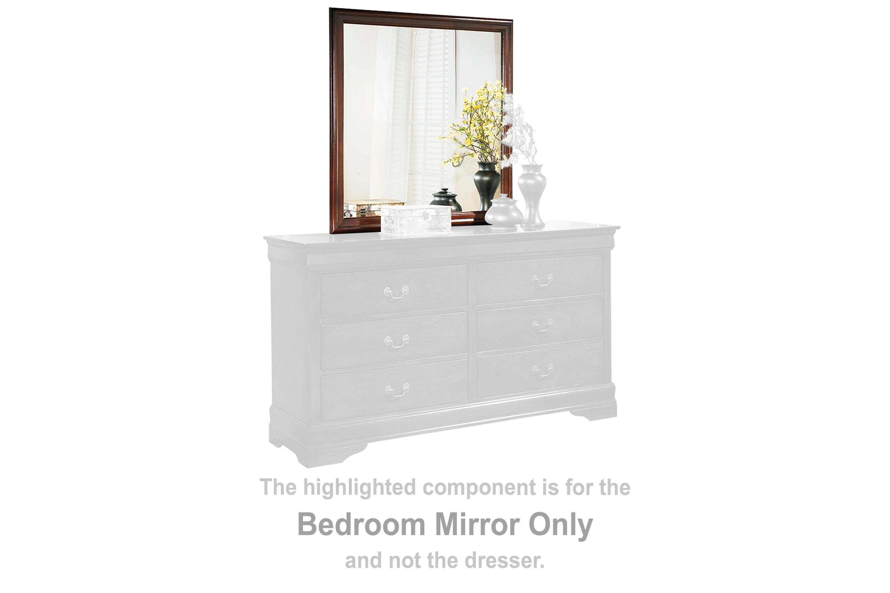 Alisdair – Bedroom Mirror – Reddish Brown