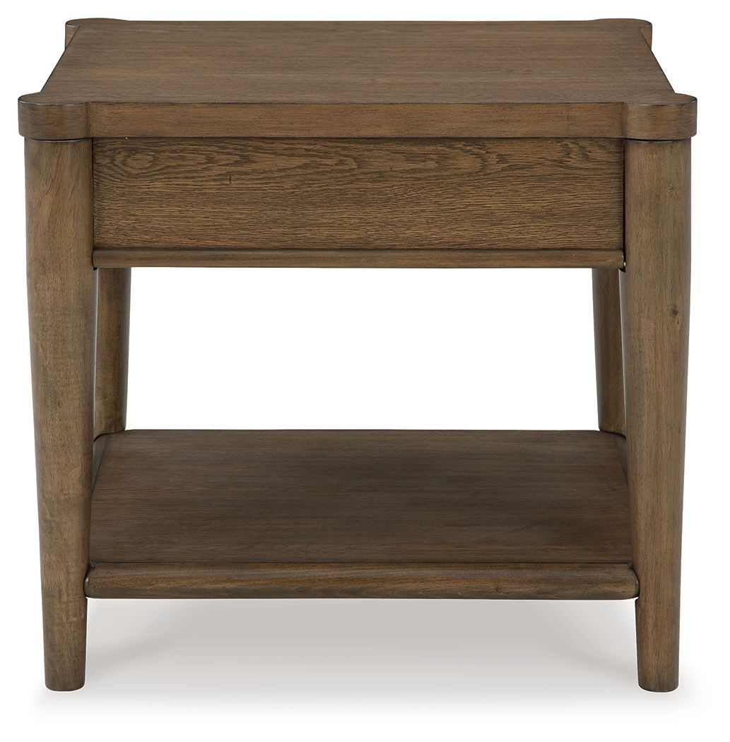 Ashley Furniture Roanhowe - Rectangular End Table - Brown - Image 5