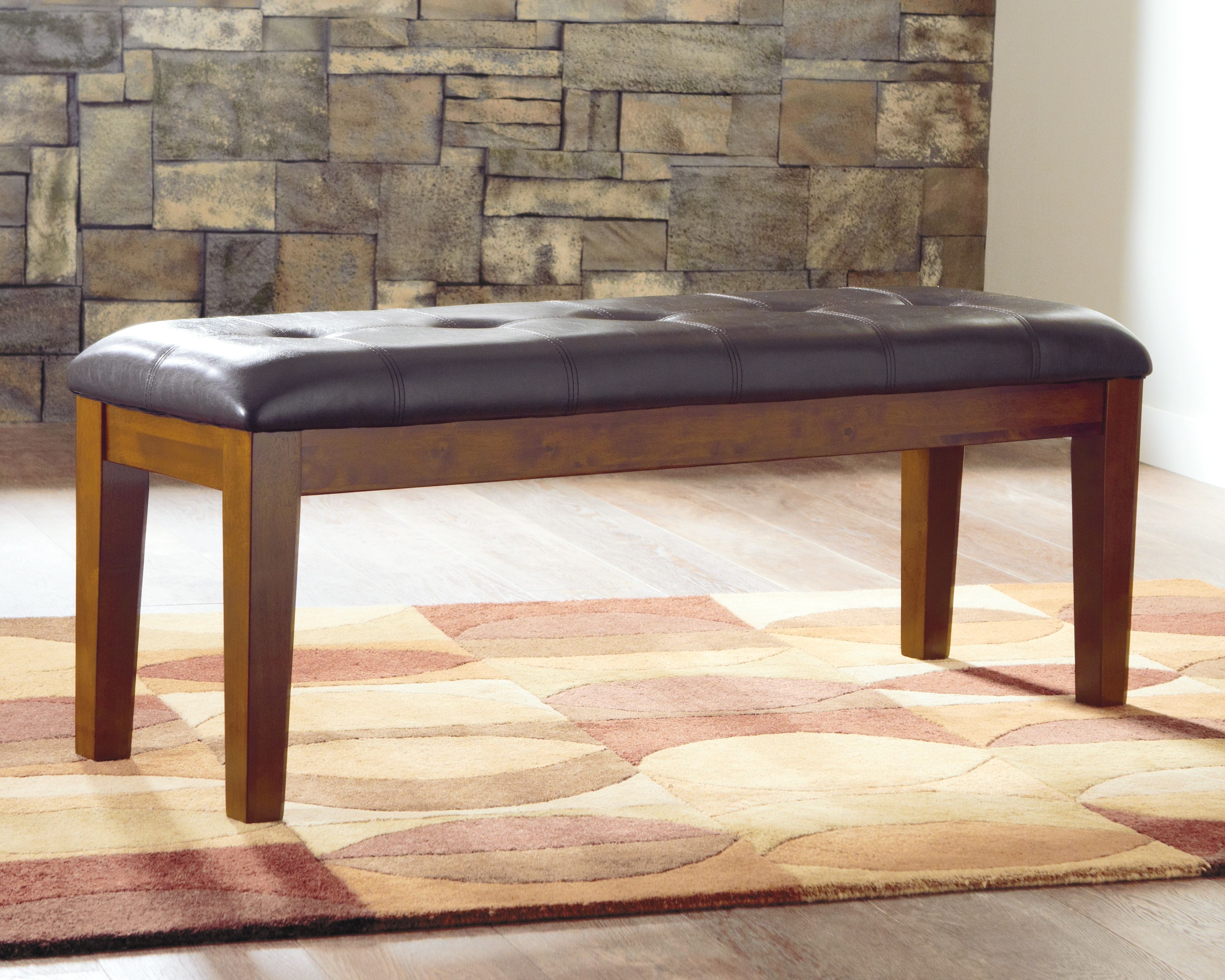 Ralene - Large UPH Dining Room Bench - Medium Brown