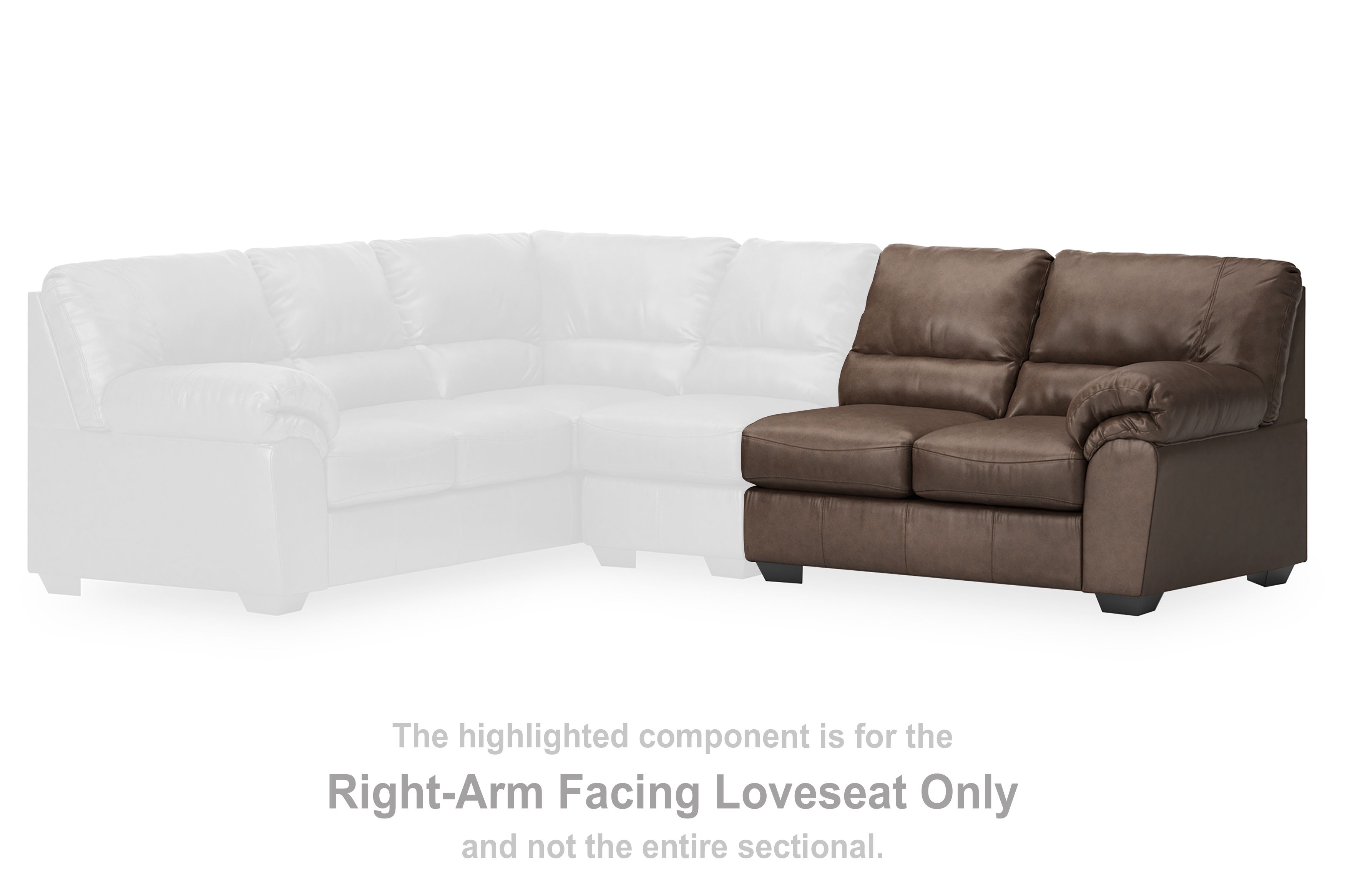 WillowBend - RAF Loveseat - Umber