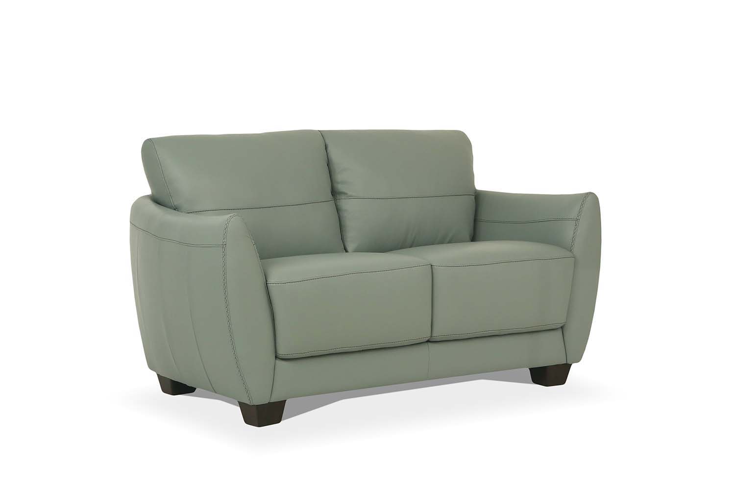 Valeria - Loveseat - Watery Leather, dark gray