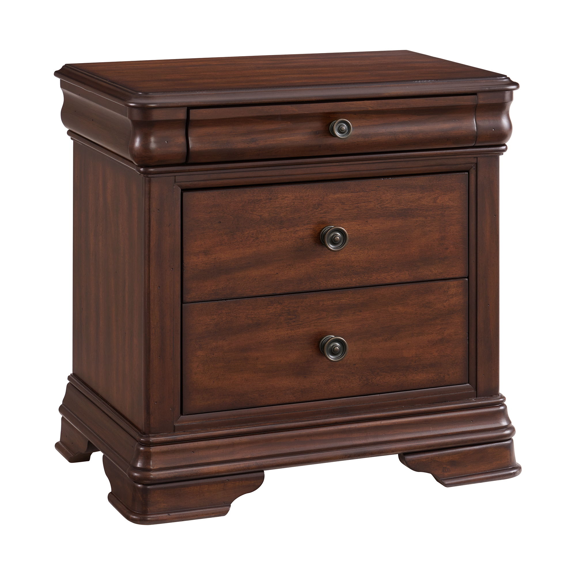Phillipe - Queen 4 Piece Bedroom Set With 2 Nightstands & Dresser - Cherry