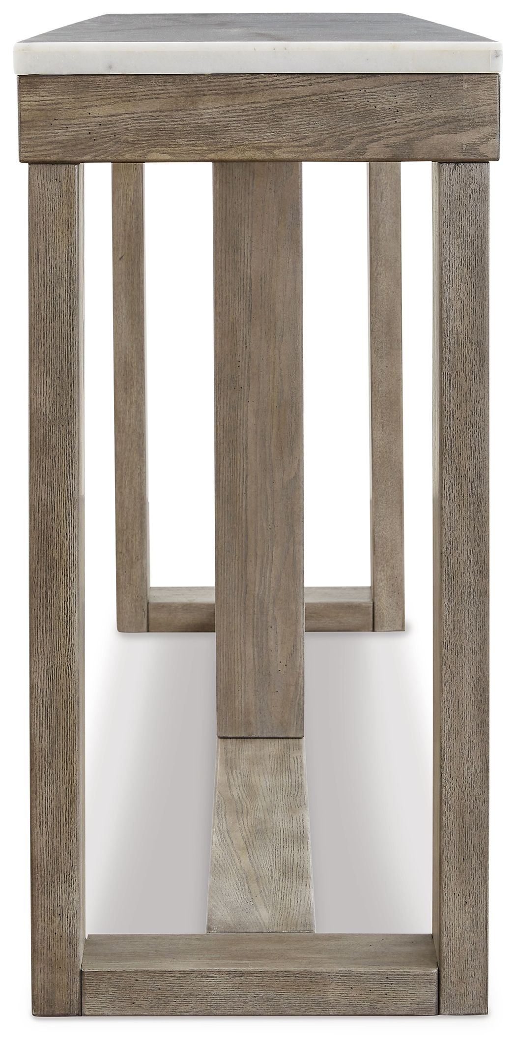 Ashley Furniture Loyaska - Sofa Table - Brown / Ivory - Image 4