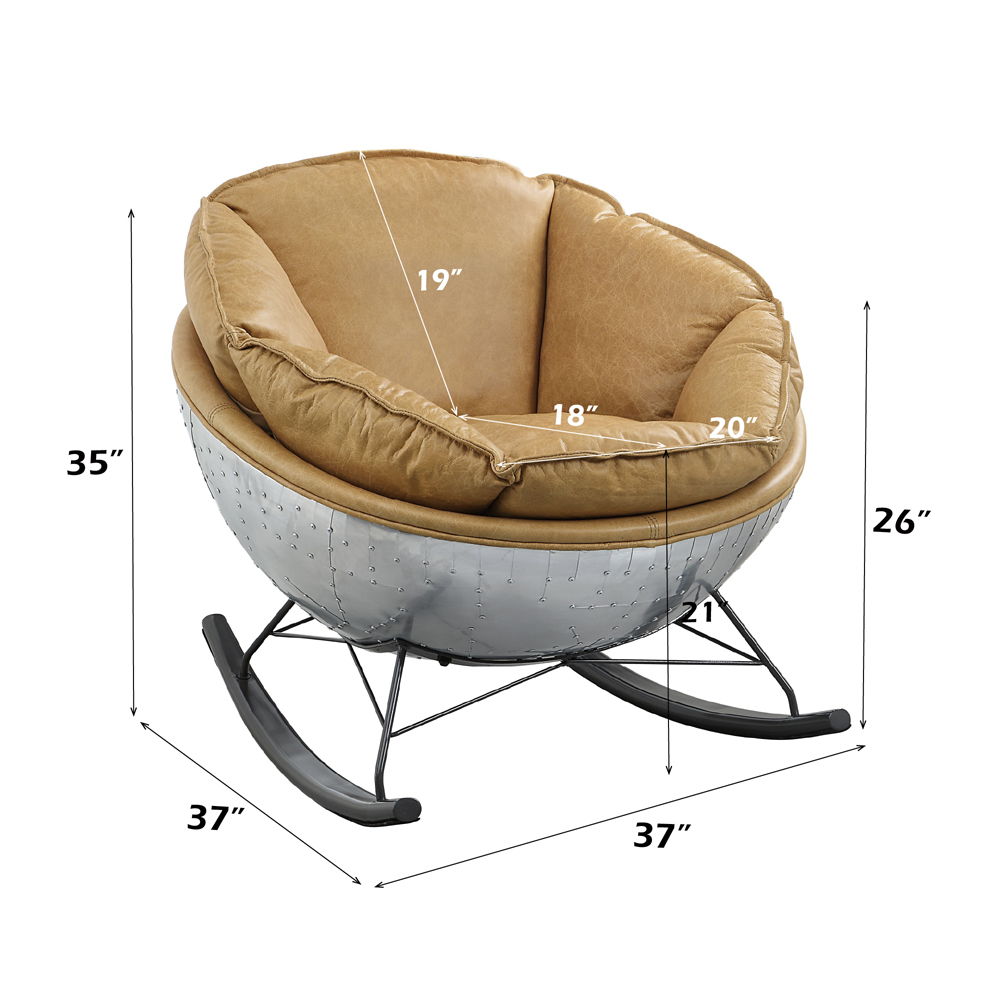Pippin - Accent Chair - Morocco Top Grain Leather, light brown, view 4