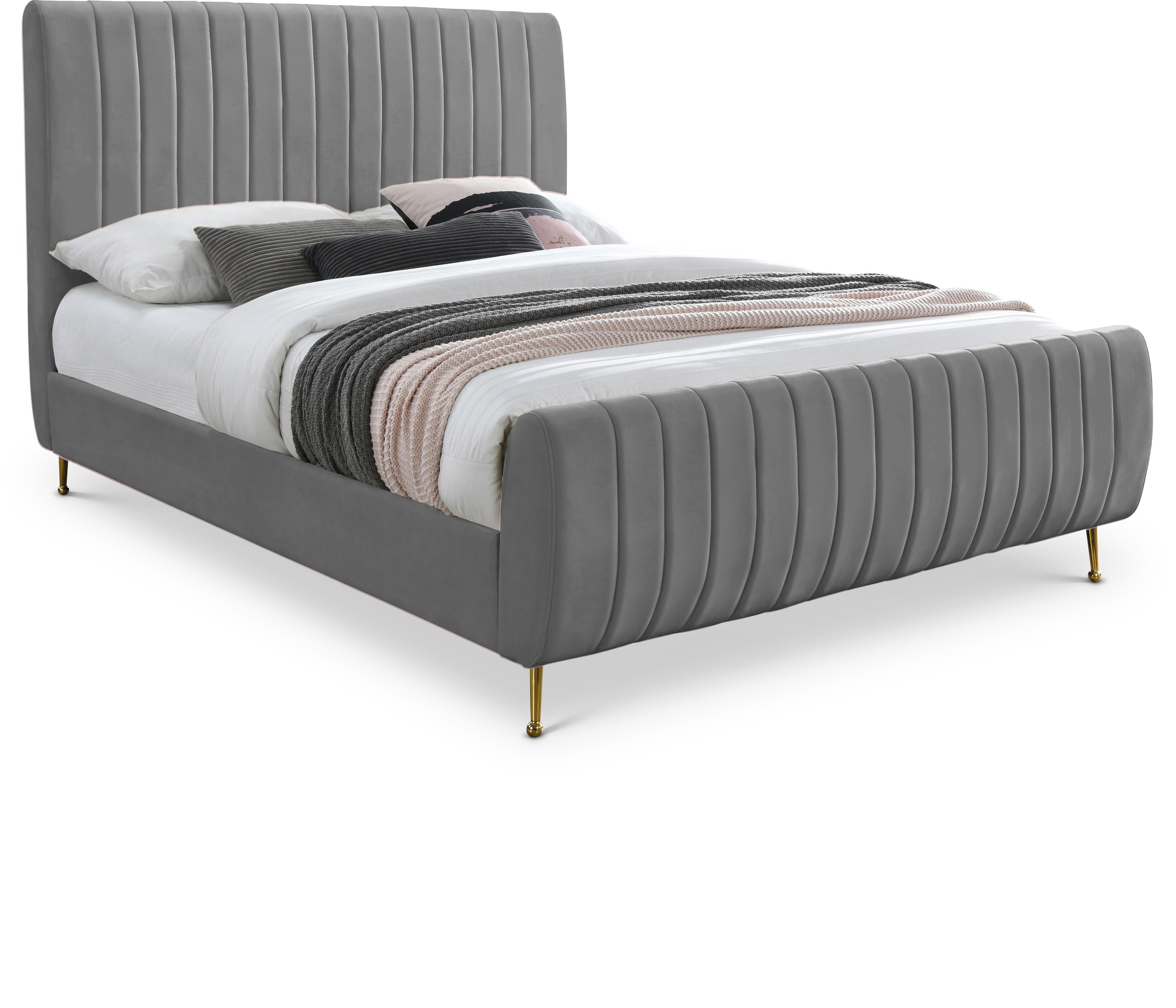 Zara - Queen Bed - Gray
