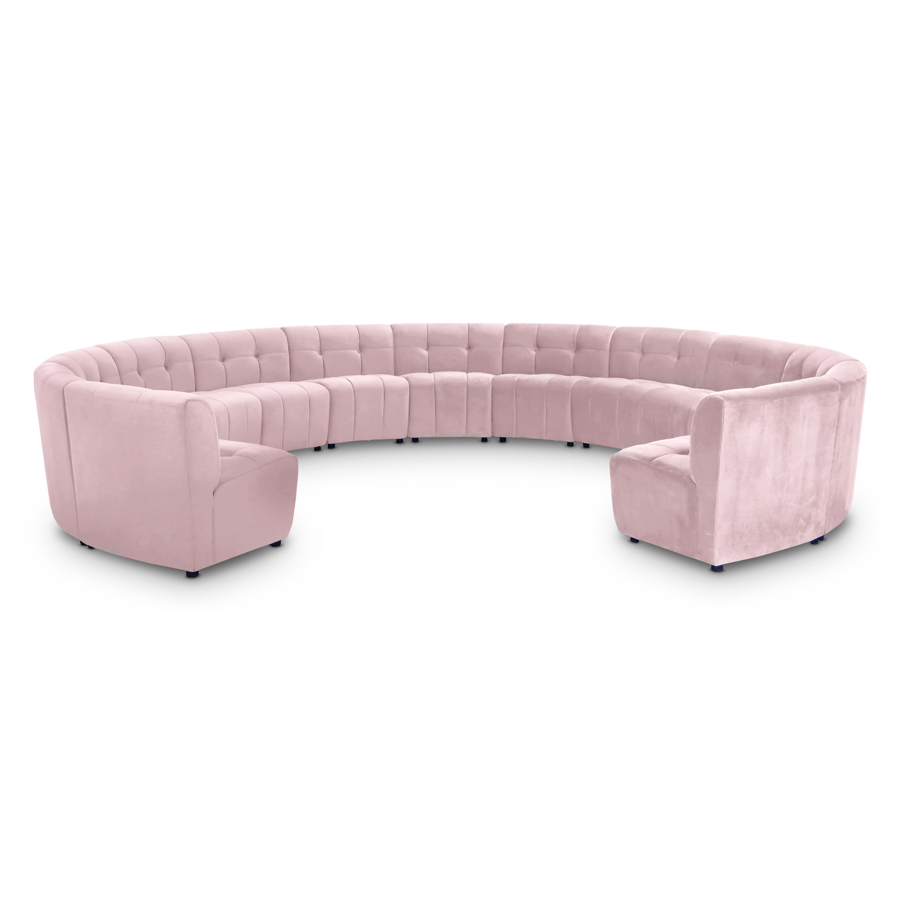 Limitless - 13 Piece Modular Sectional - Pink