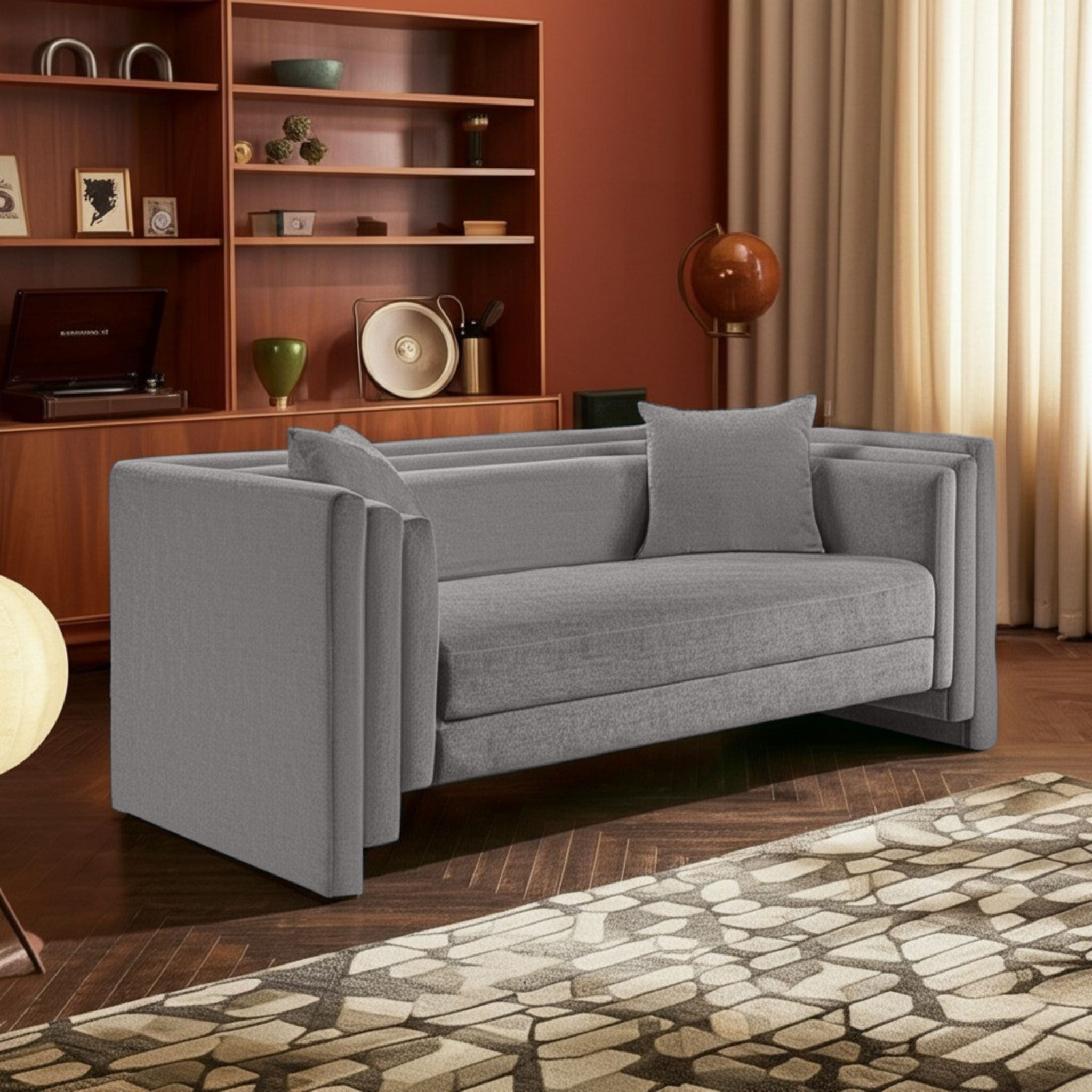 Everett - Loveseat - Gray