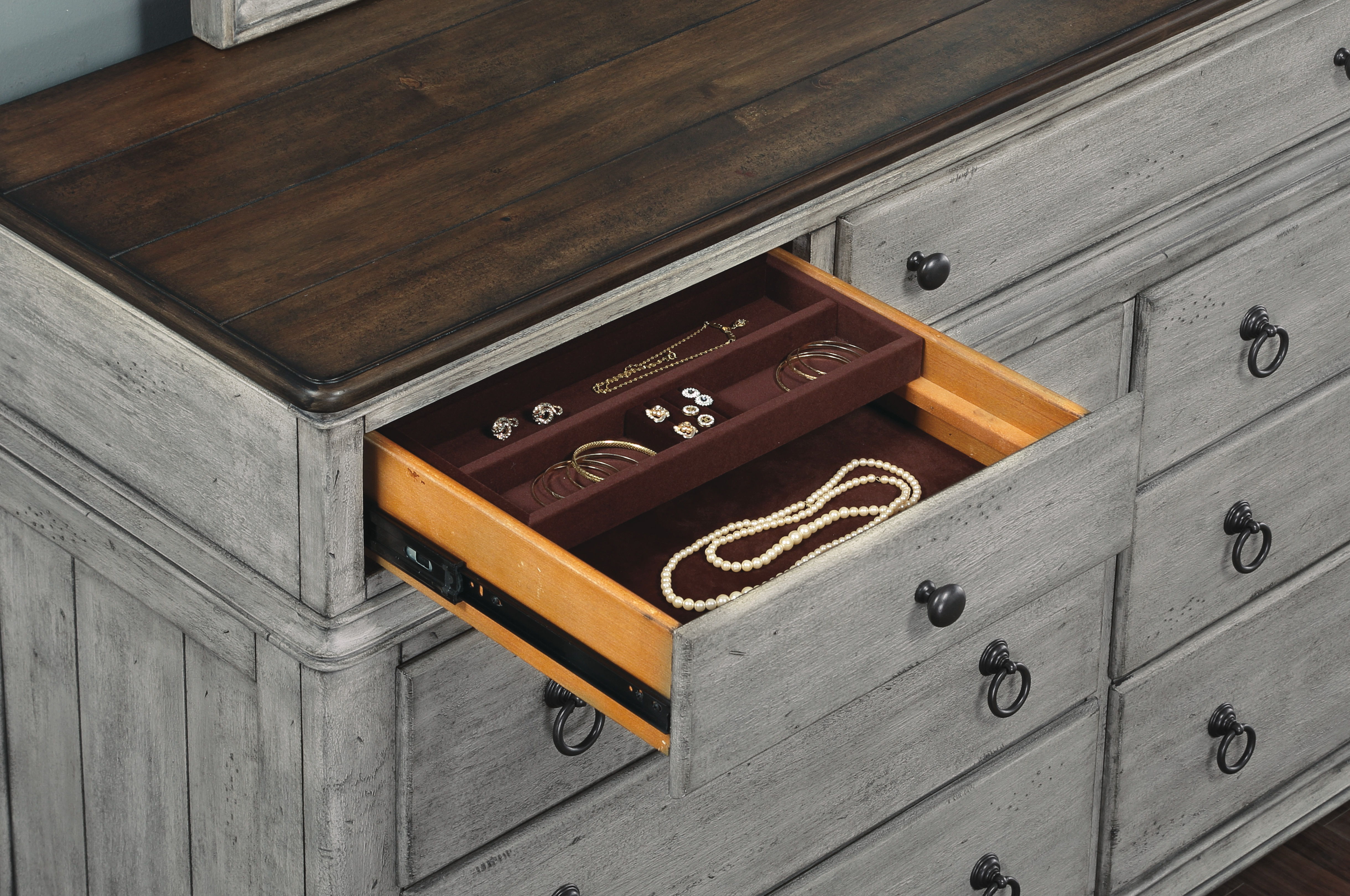 Plymouth - Dresser - Gray, gray, view 8