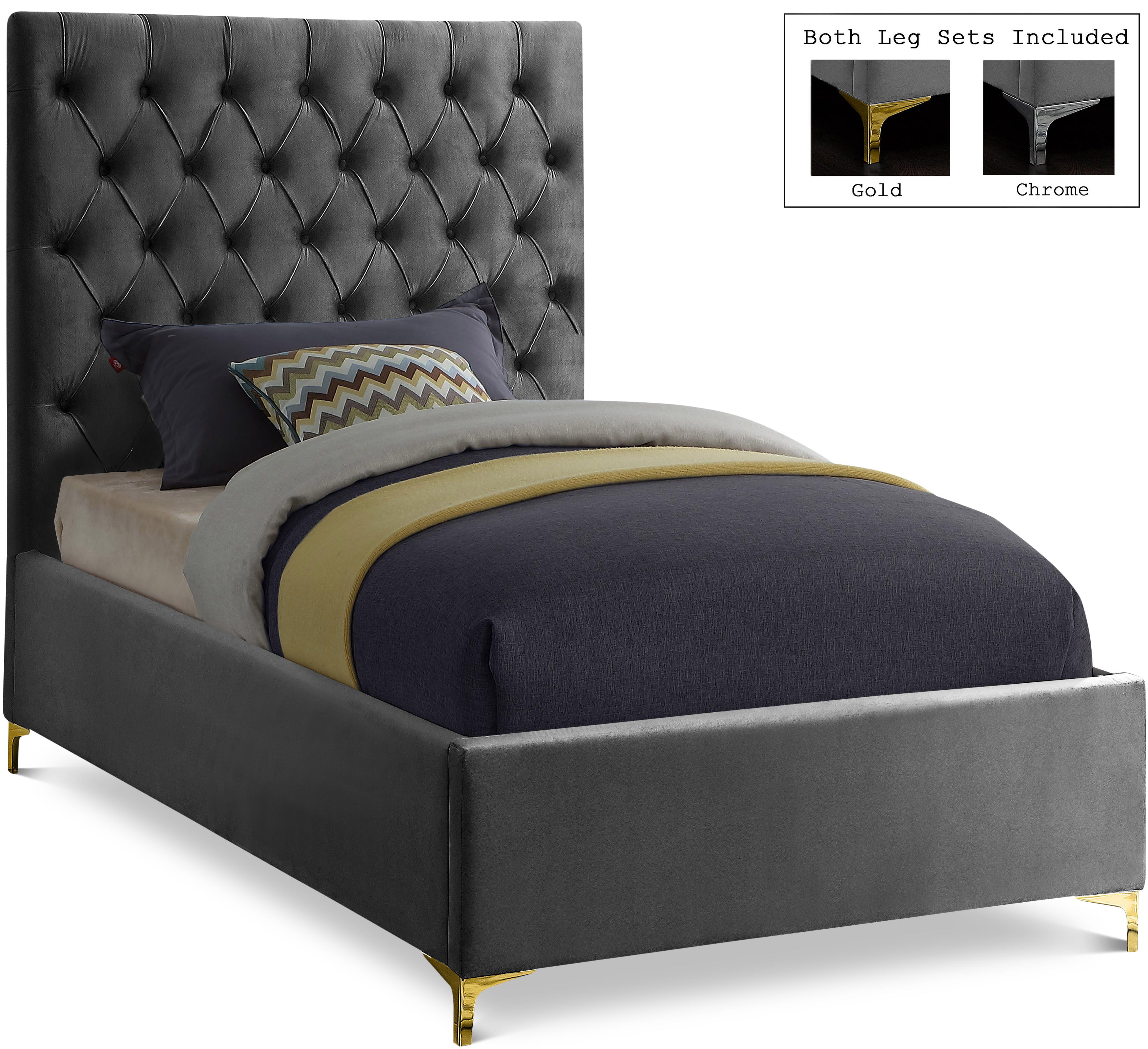 Cruz - Twin Bed - Gray