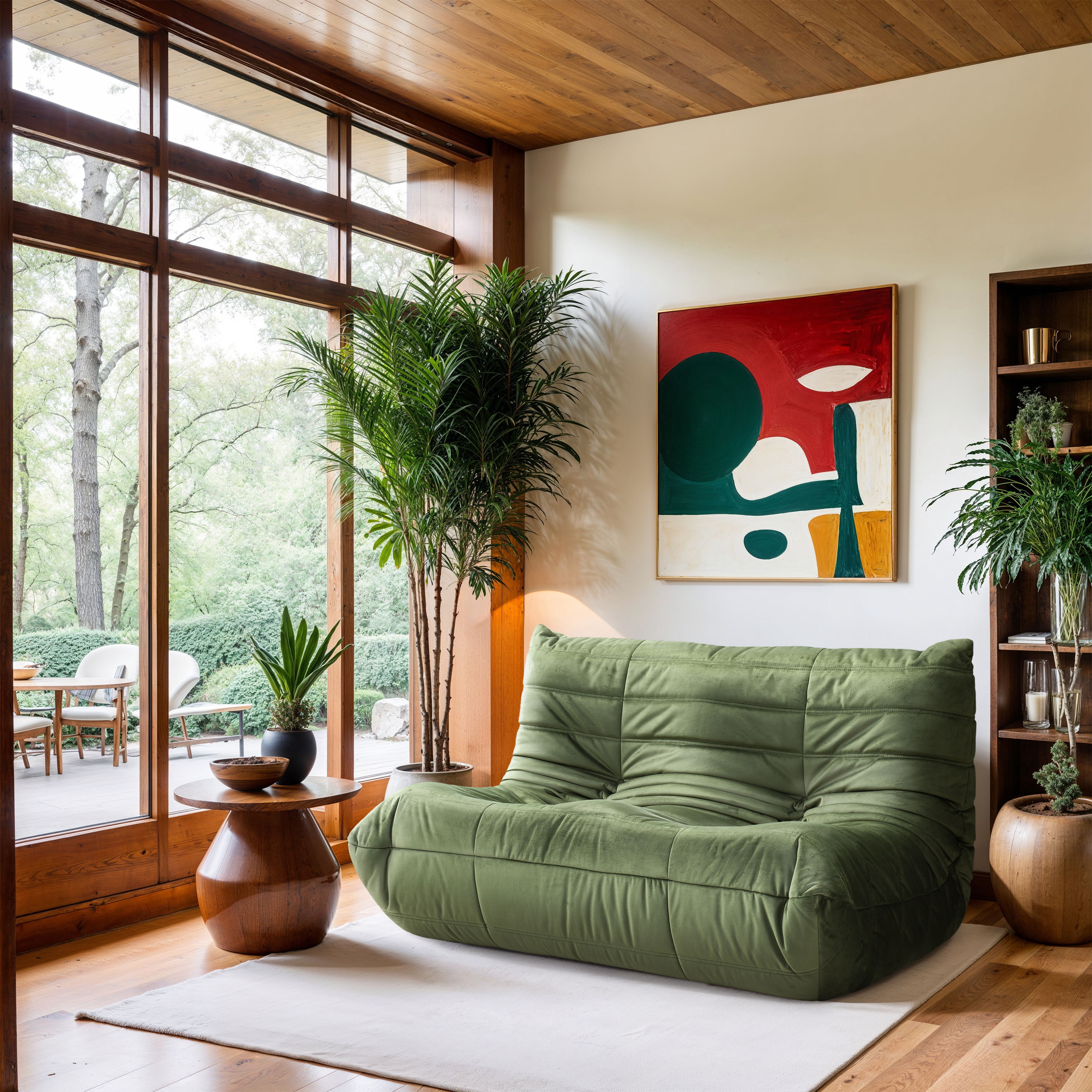 Relax - Velvet 54.75" Upholstered Loveseat - Green