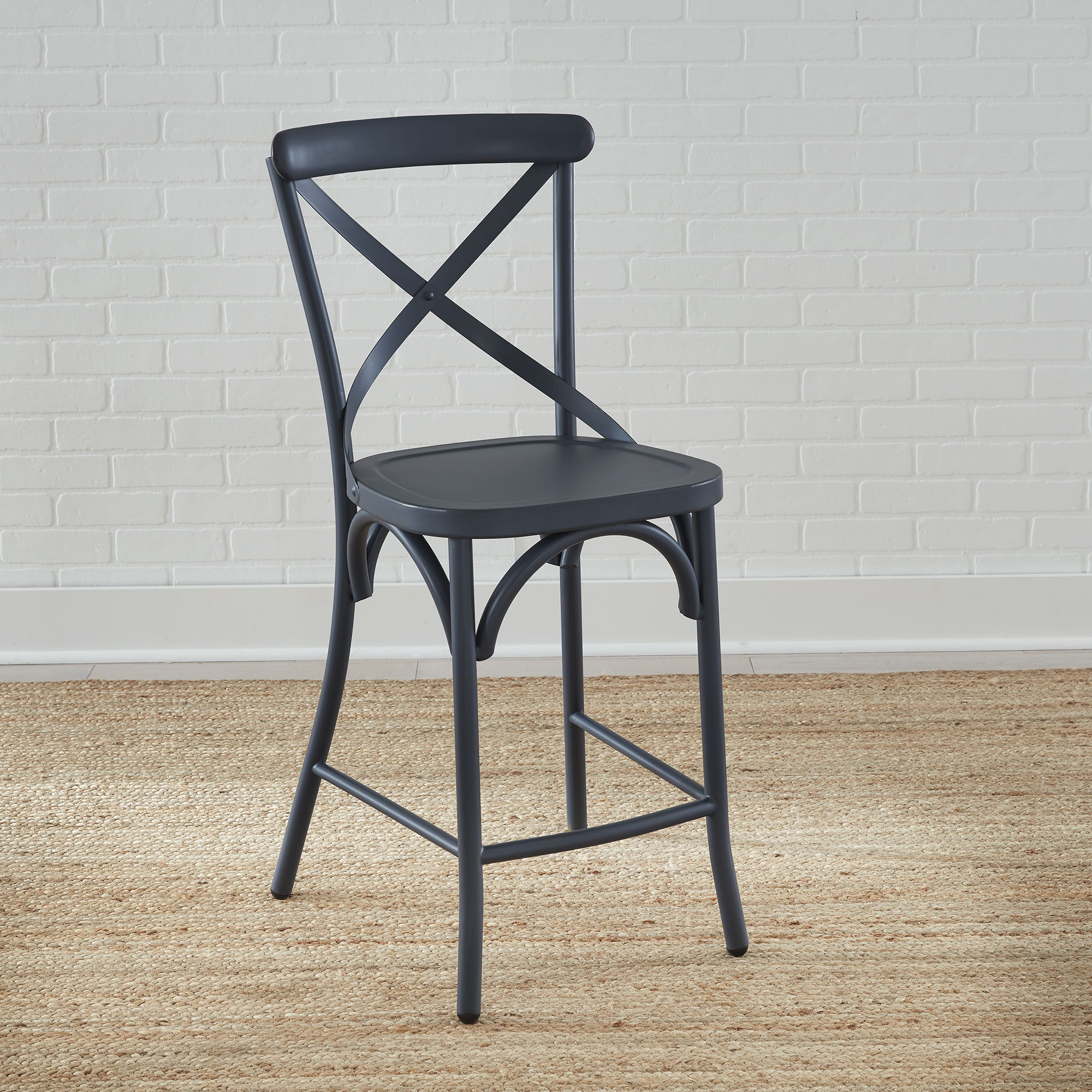 Liberty Furniture Vintage Series - X Back Counter Chair - Navy