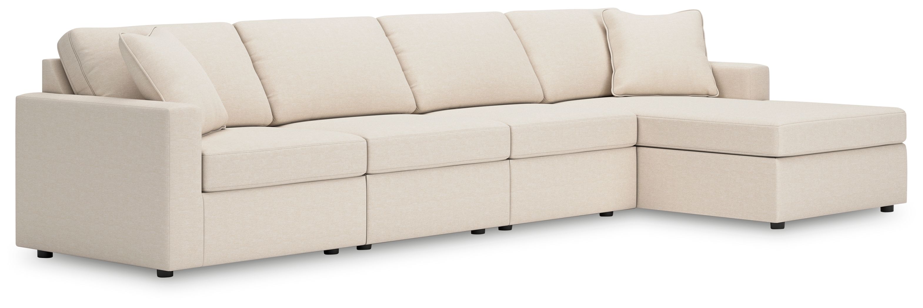 4 Pc · Sectional With Raf Corner Chaise