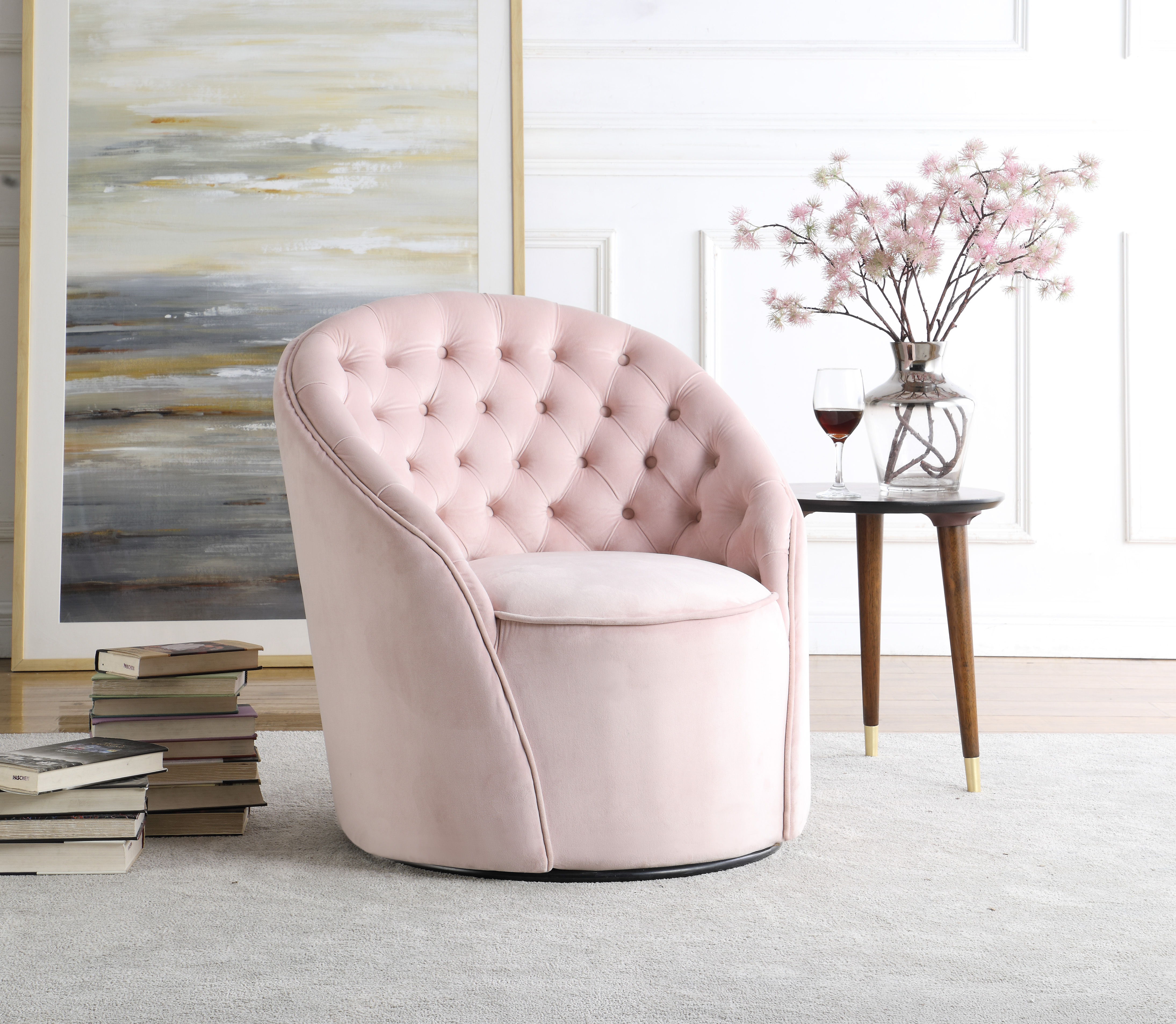 Alessio - Accent Chair - Pink
