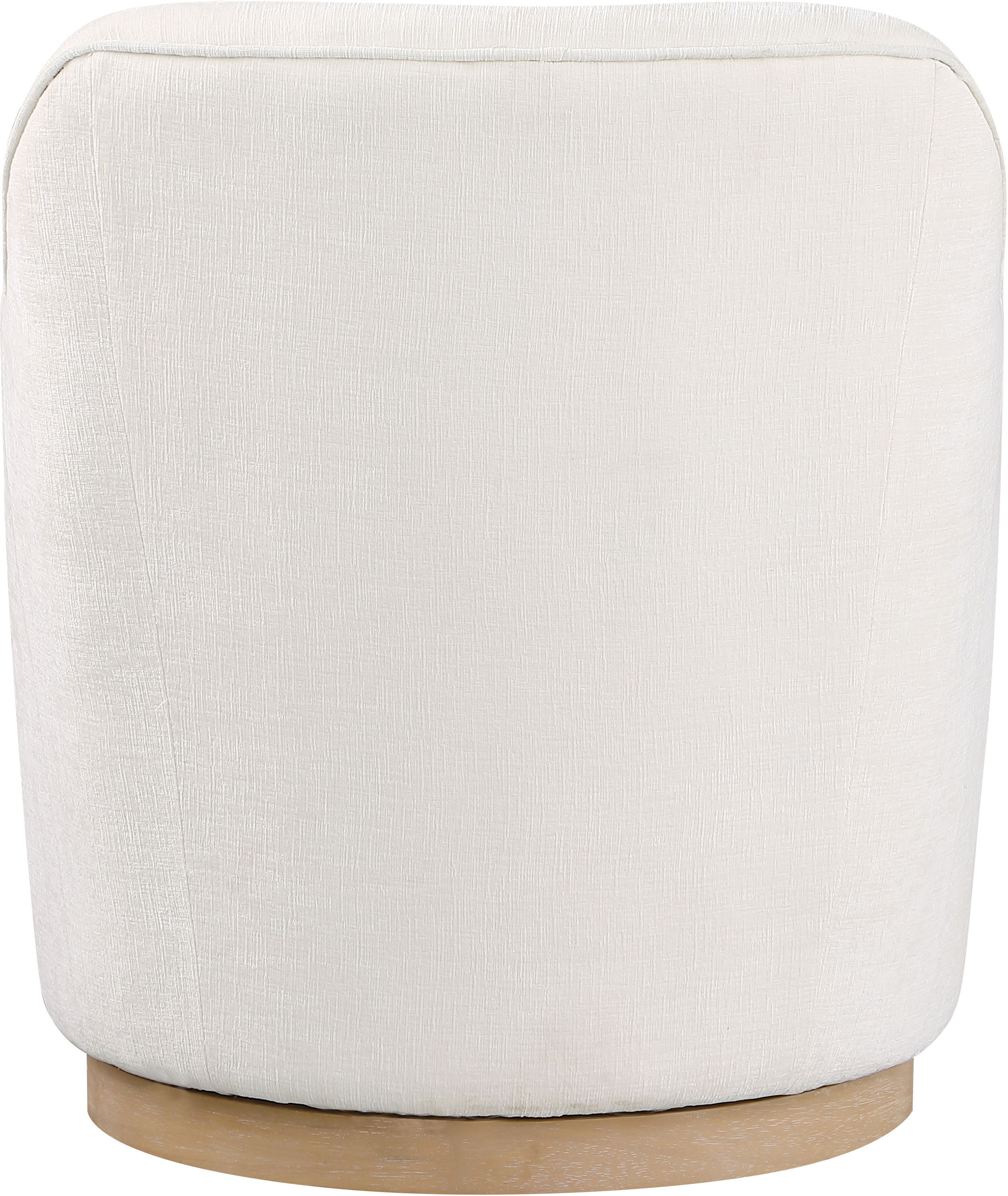 Clarita - Chenille Swivel Accent Chair - Cream