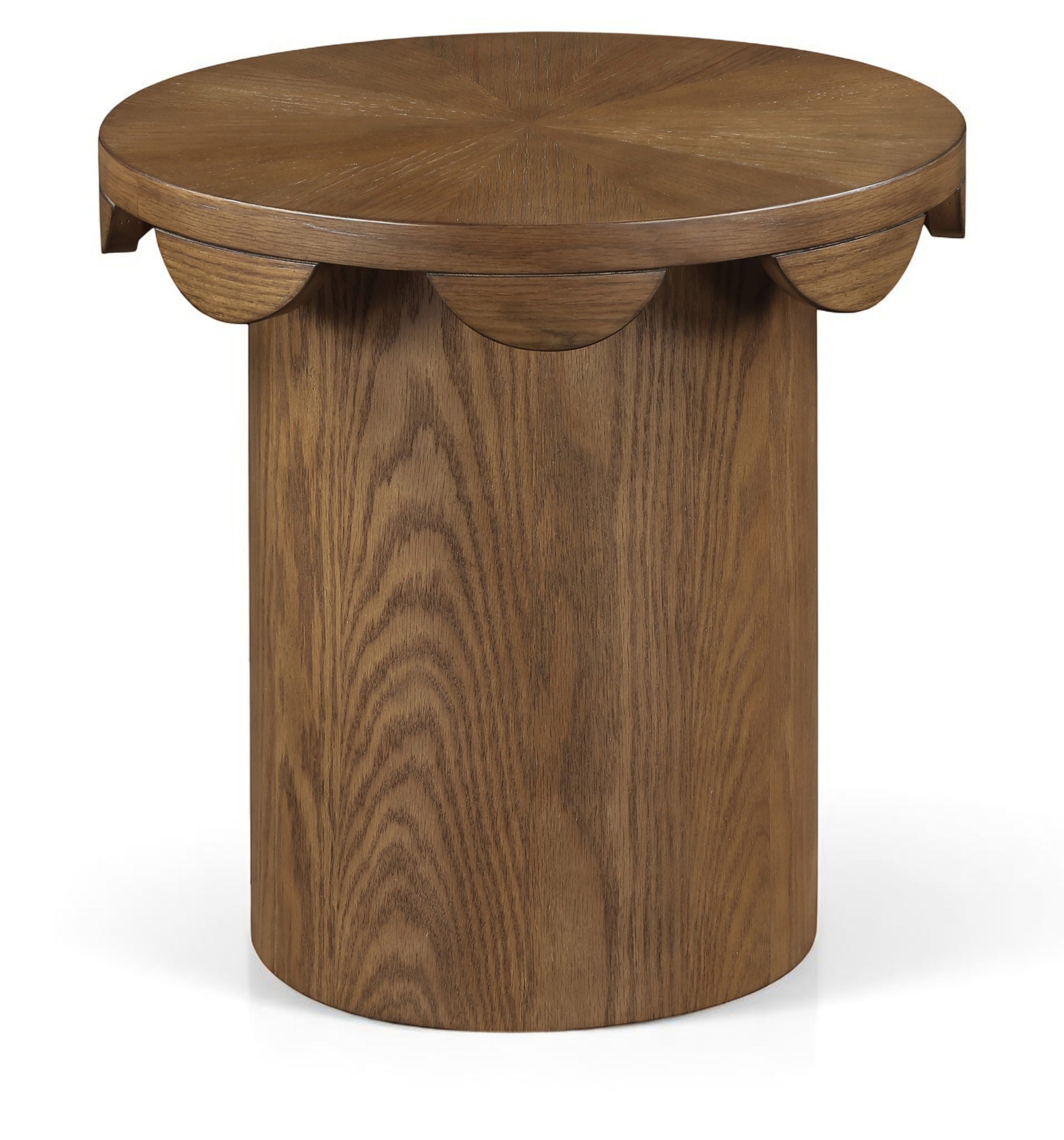 Dahlia - Oak Veneer End Table - Brown